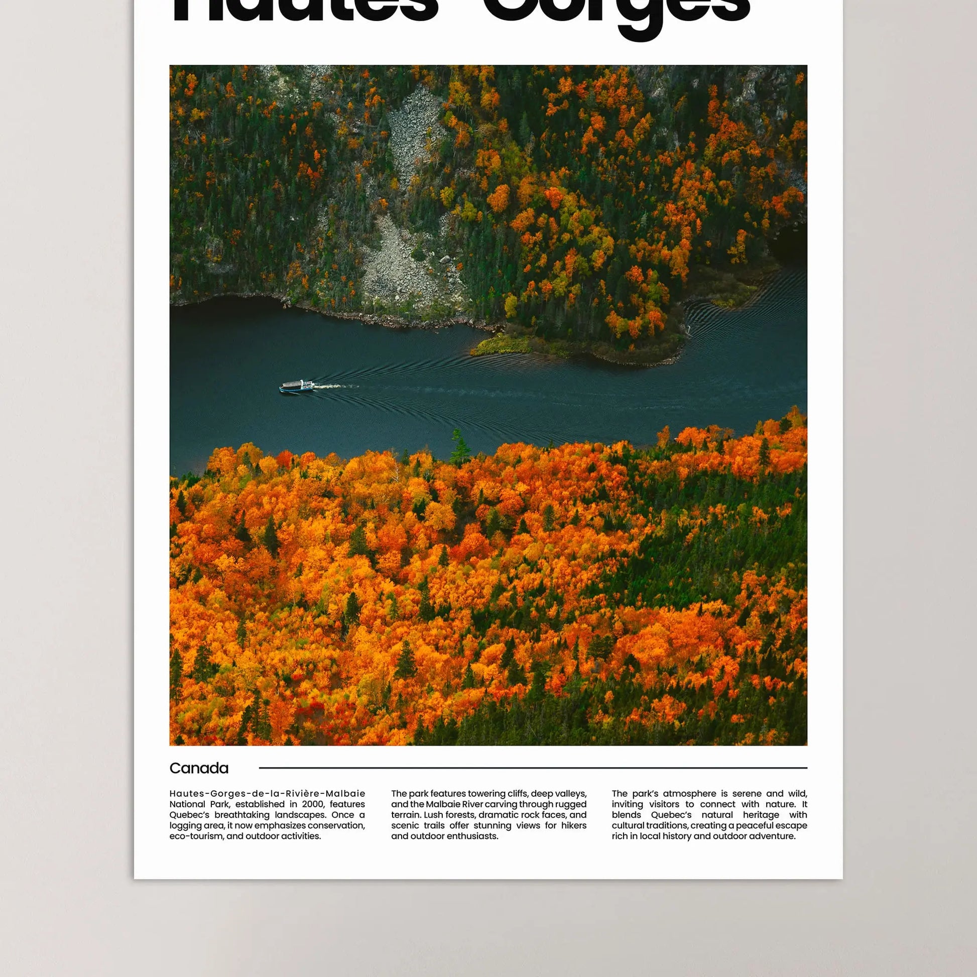Hautes-Gorges Poster – Vintage Wall Art Print