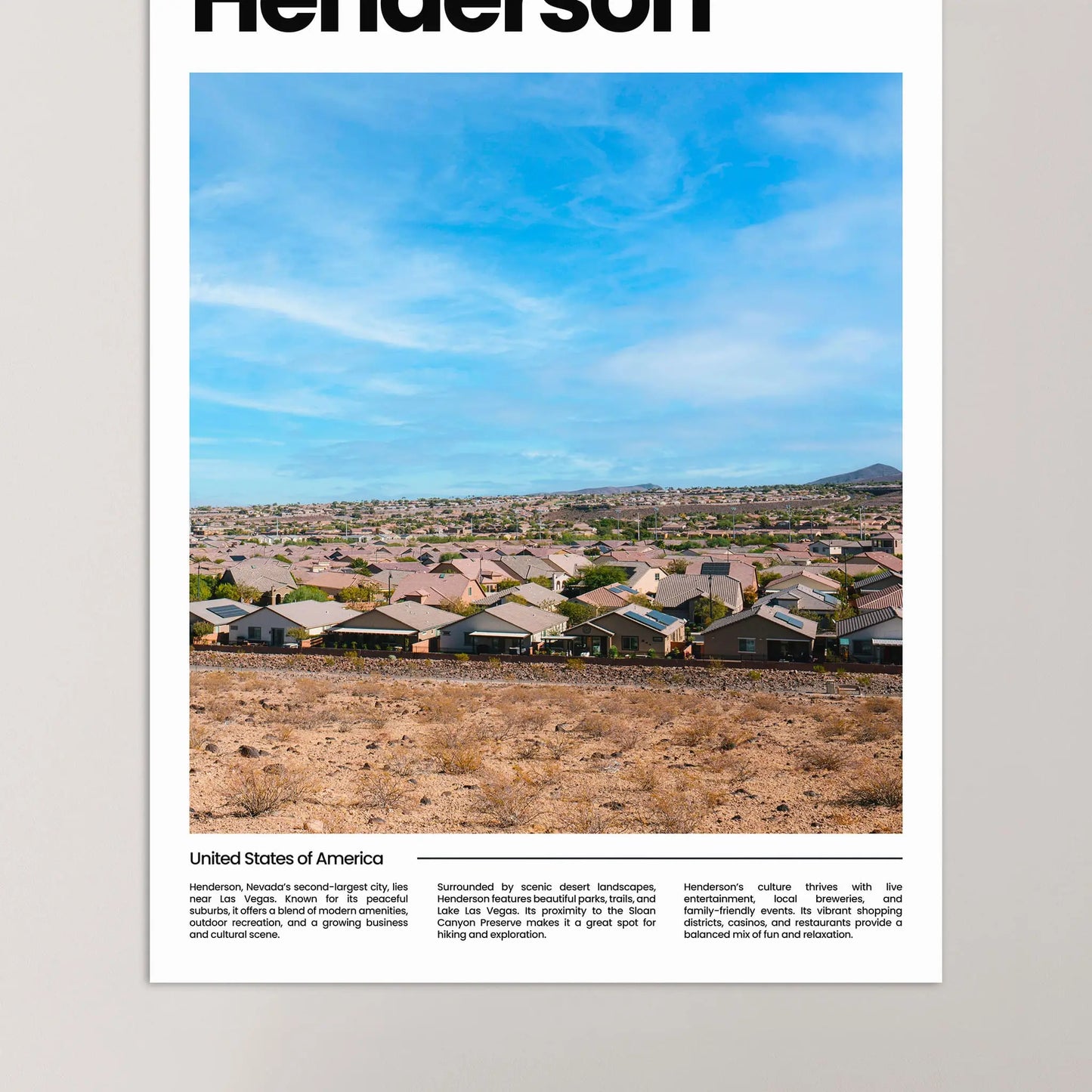 Henderson Poster