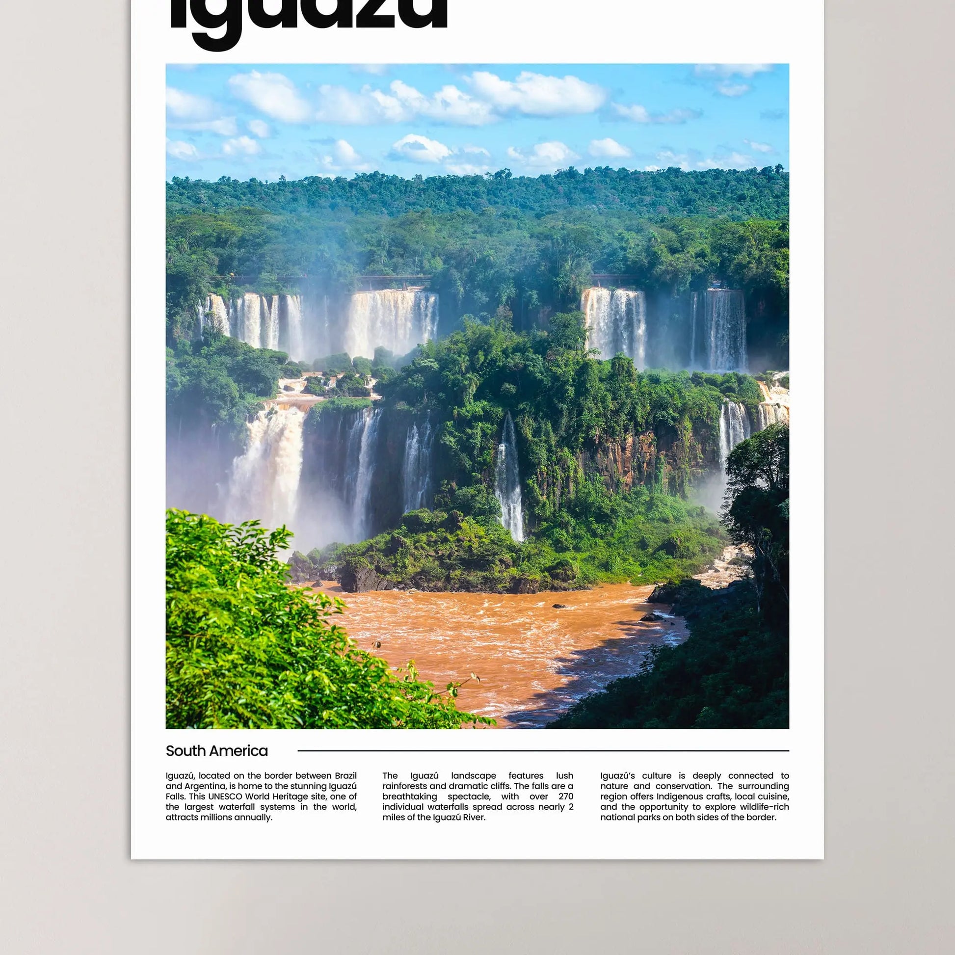 Iguazú Poster – Vintage Wall Art Print