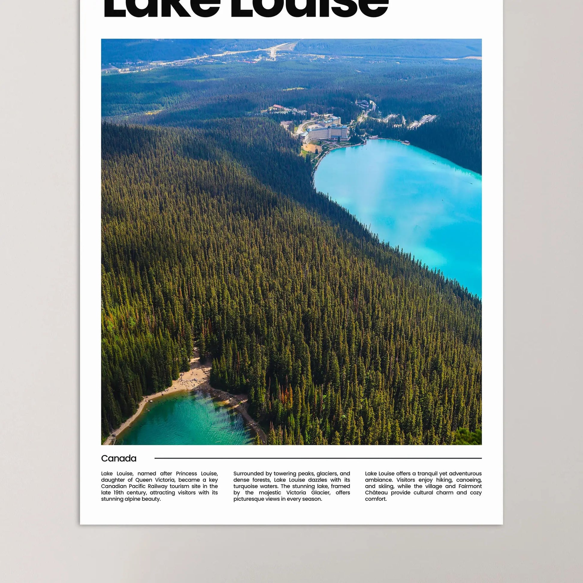 Lake Louise Poster – Vintage Wall Art Print
