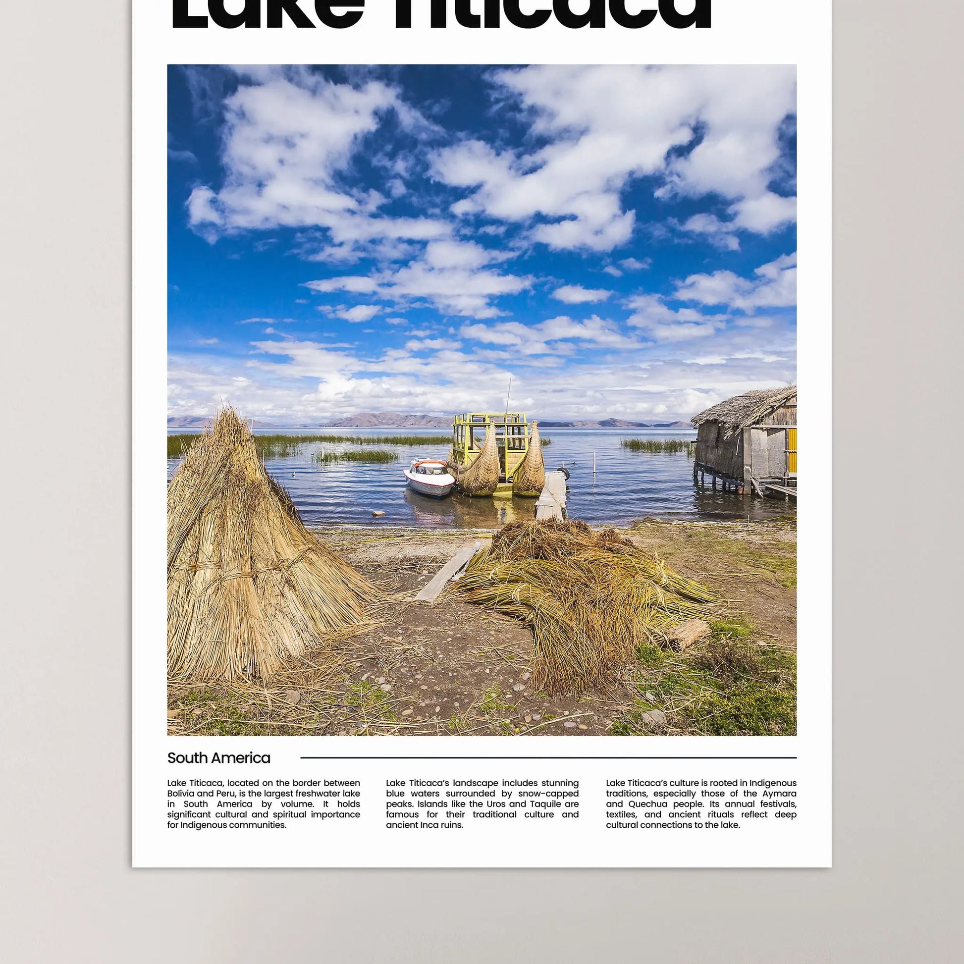 Lake Titicaca Poster – Vintage Wall Art Print