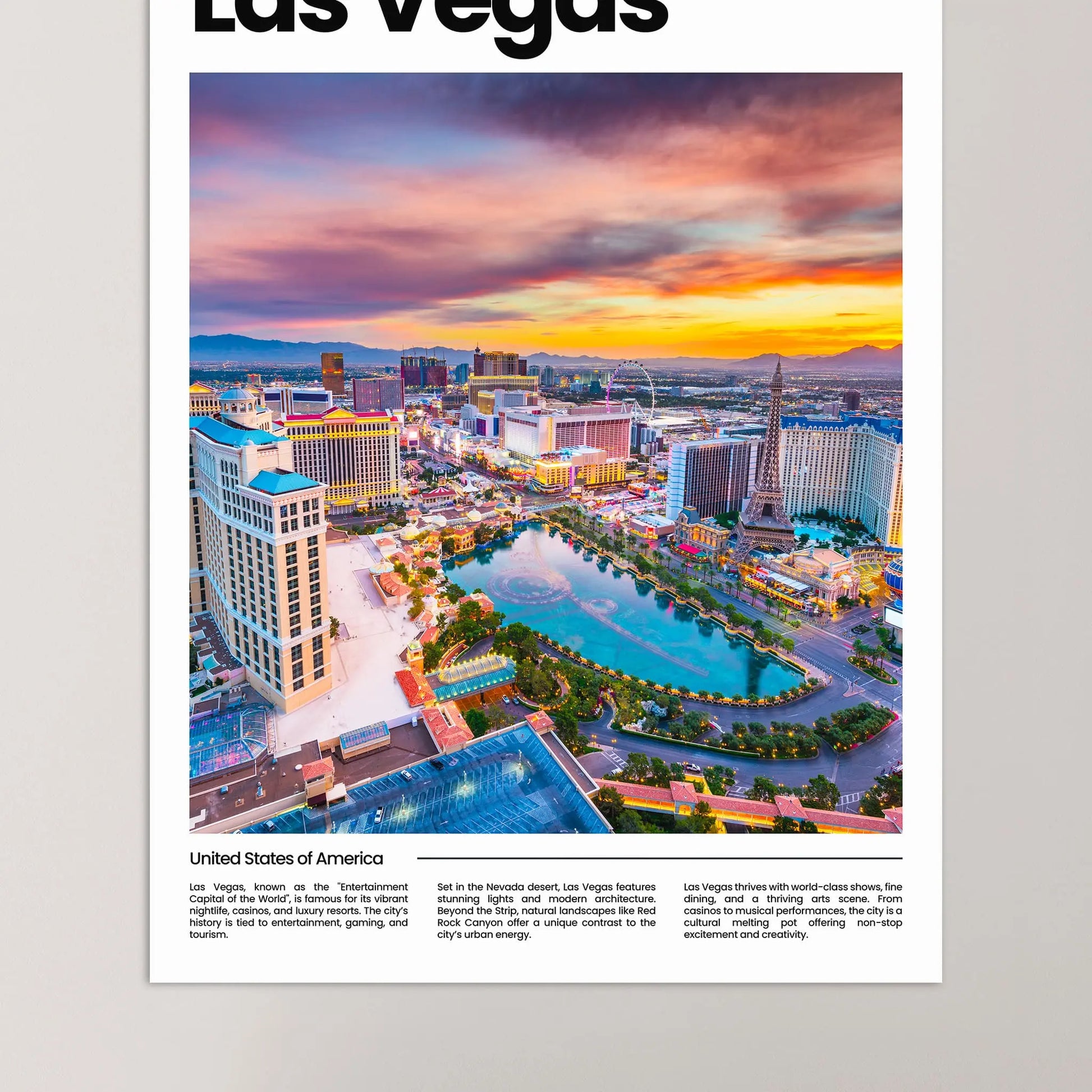 Las Vegas Poster – Vintage Wall Art Print