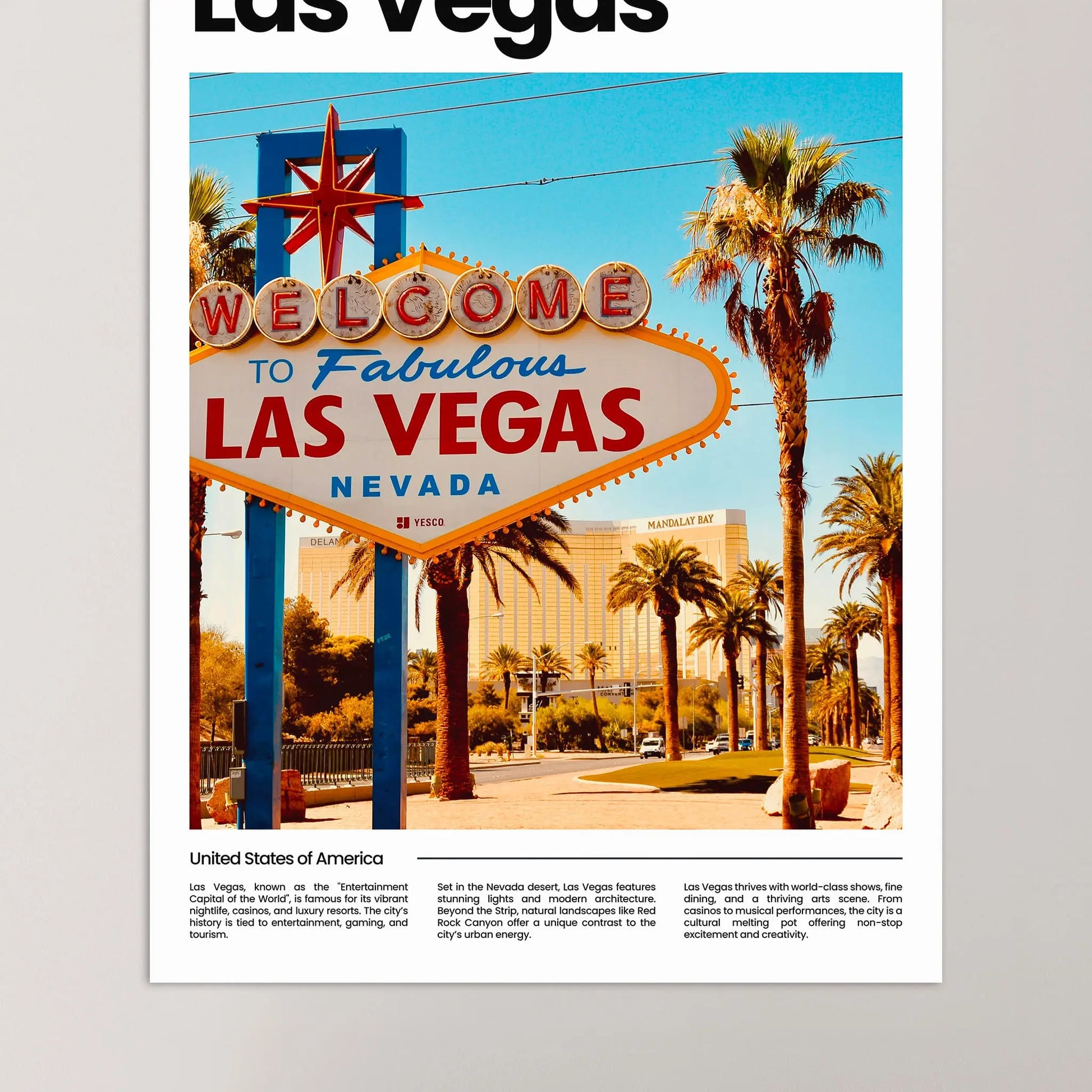 Las Vegas Poster – Vintage Wall Art Print