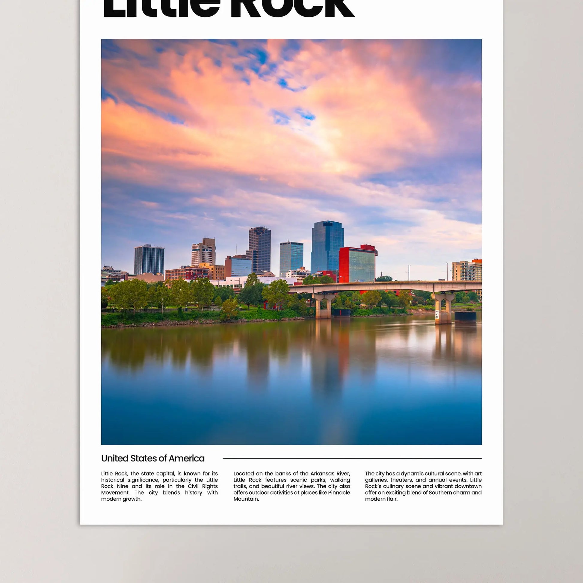 Little Rock Poster – Vintage Wall Art Print