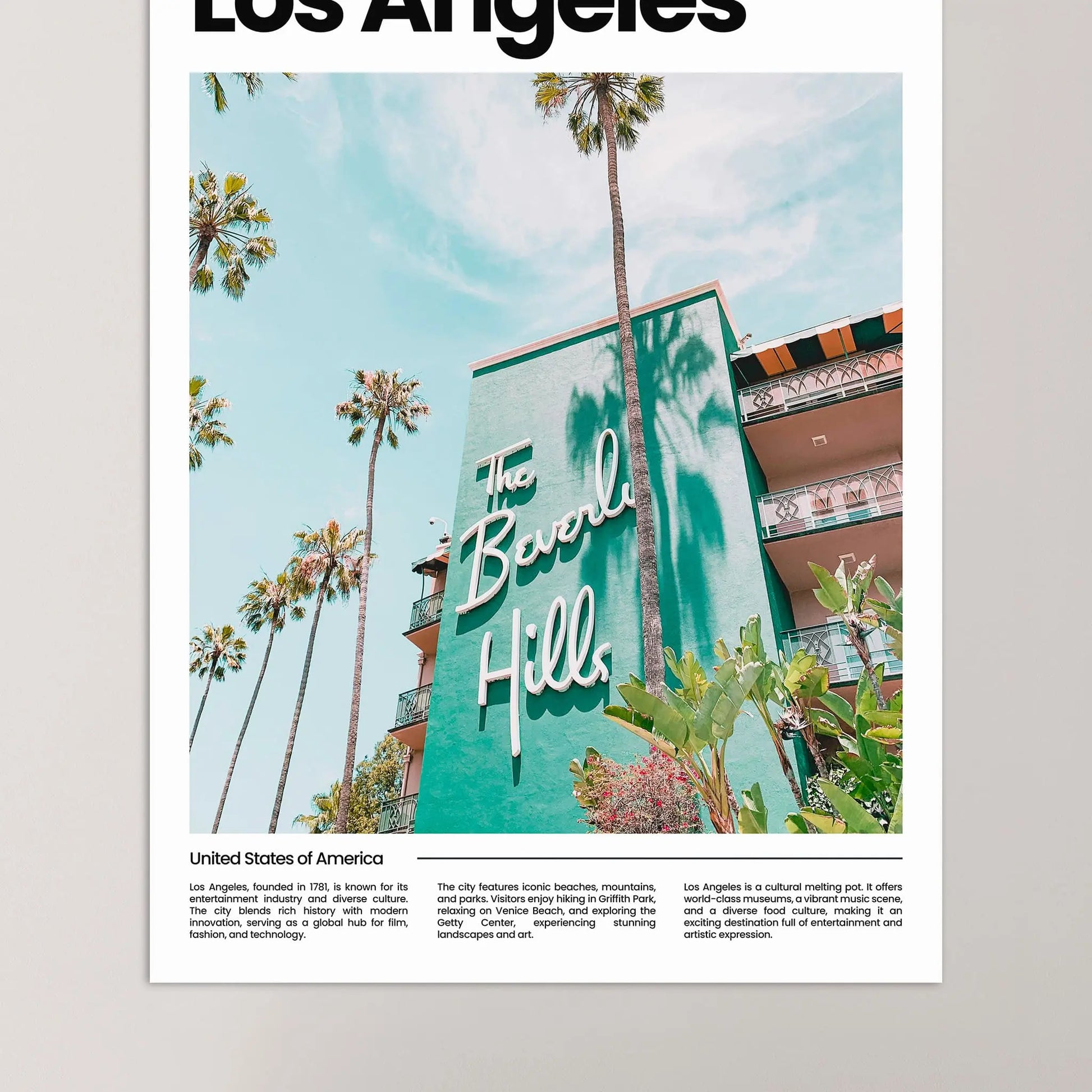 Los Angeles Poster – Vintage Wall Art Print