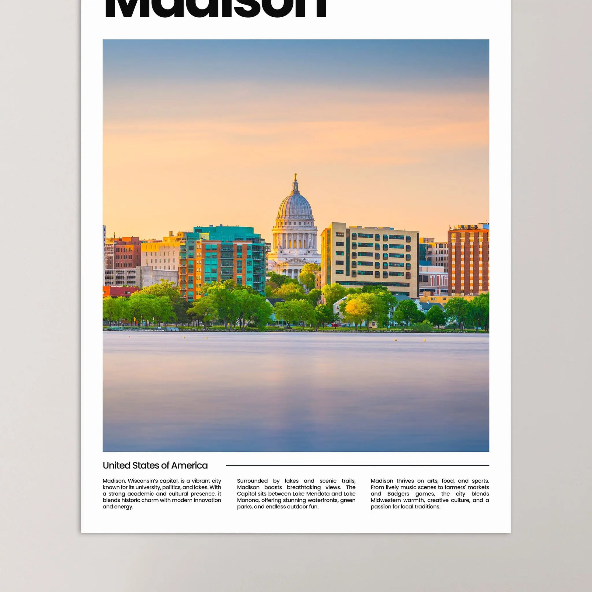 Madison Poster – Vintage Wall Art Print