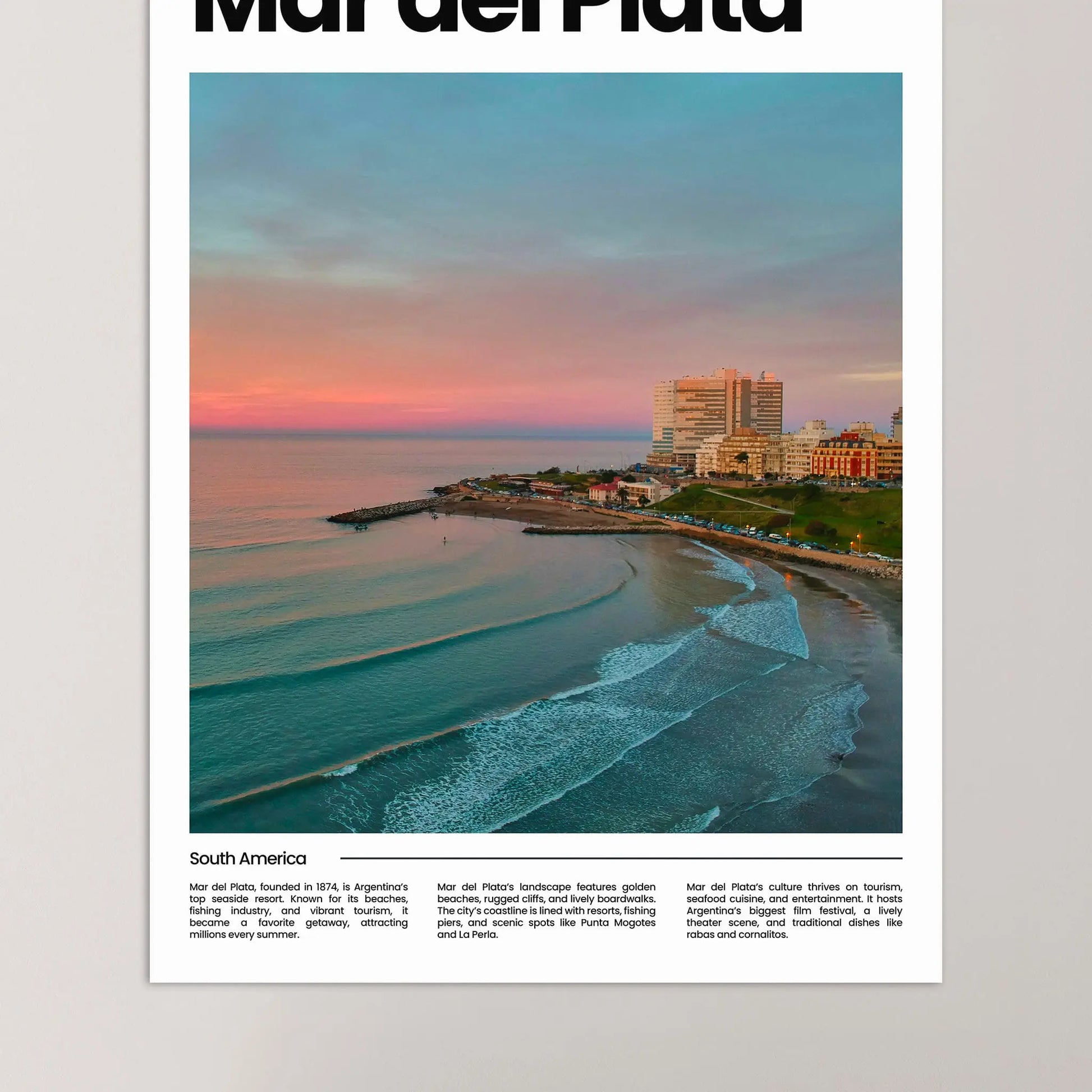 Mar del Plata Poster – Vintage Wall Art Print