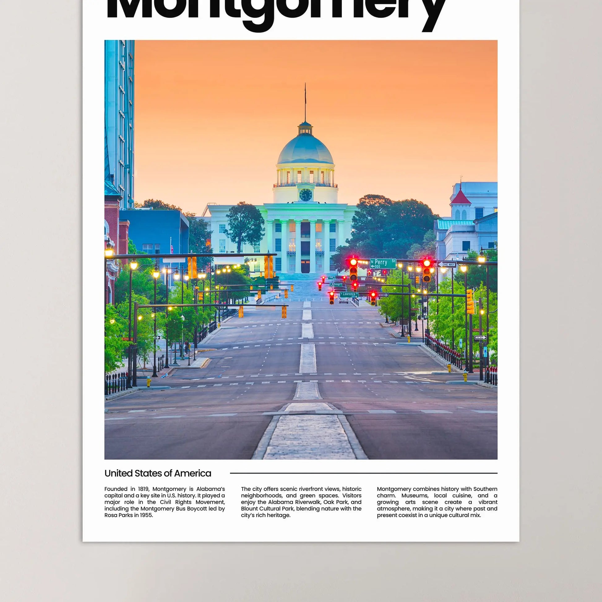 Montgomery Poster – Vintage Wall Art Print