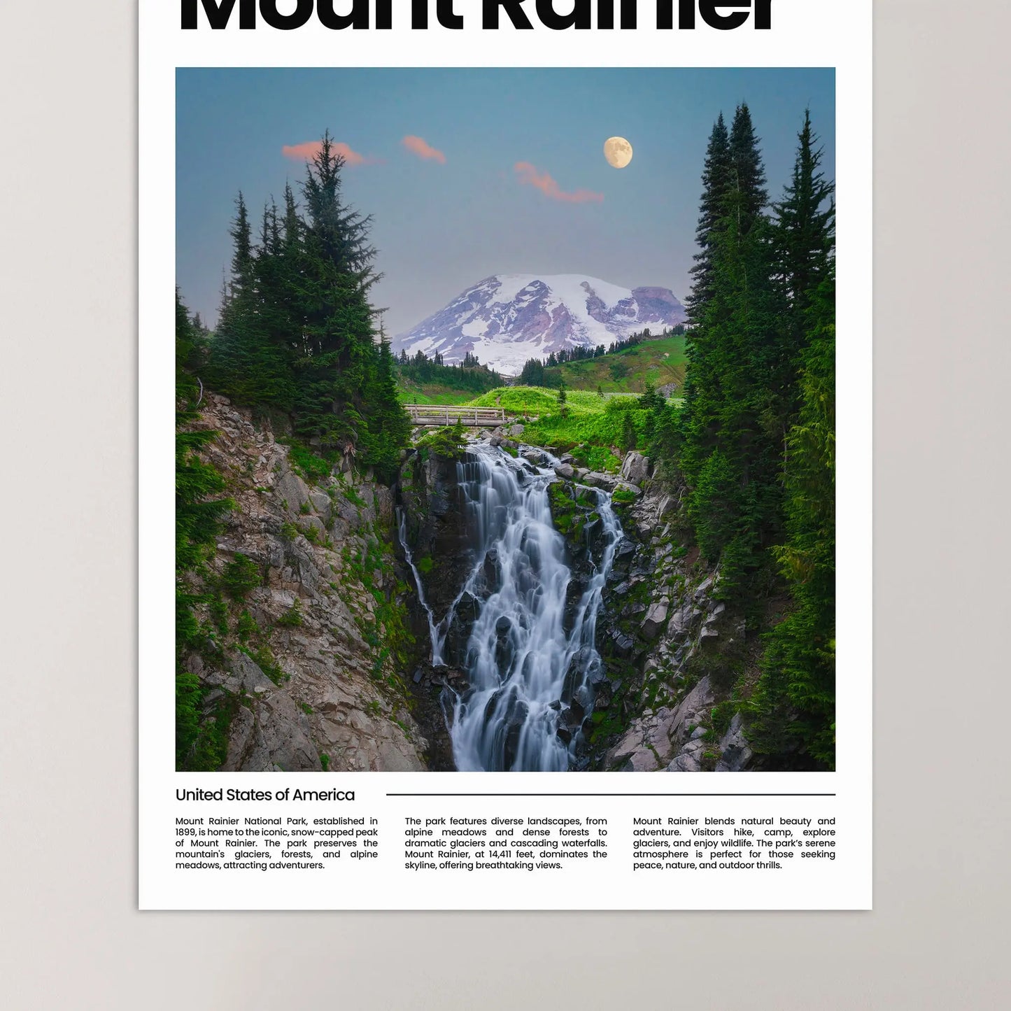 Mount Rainier Poster