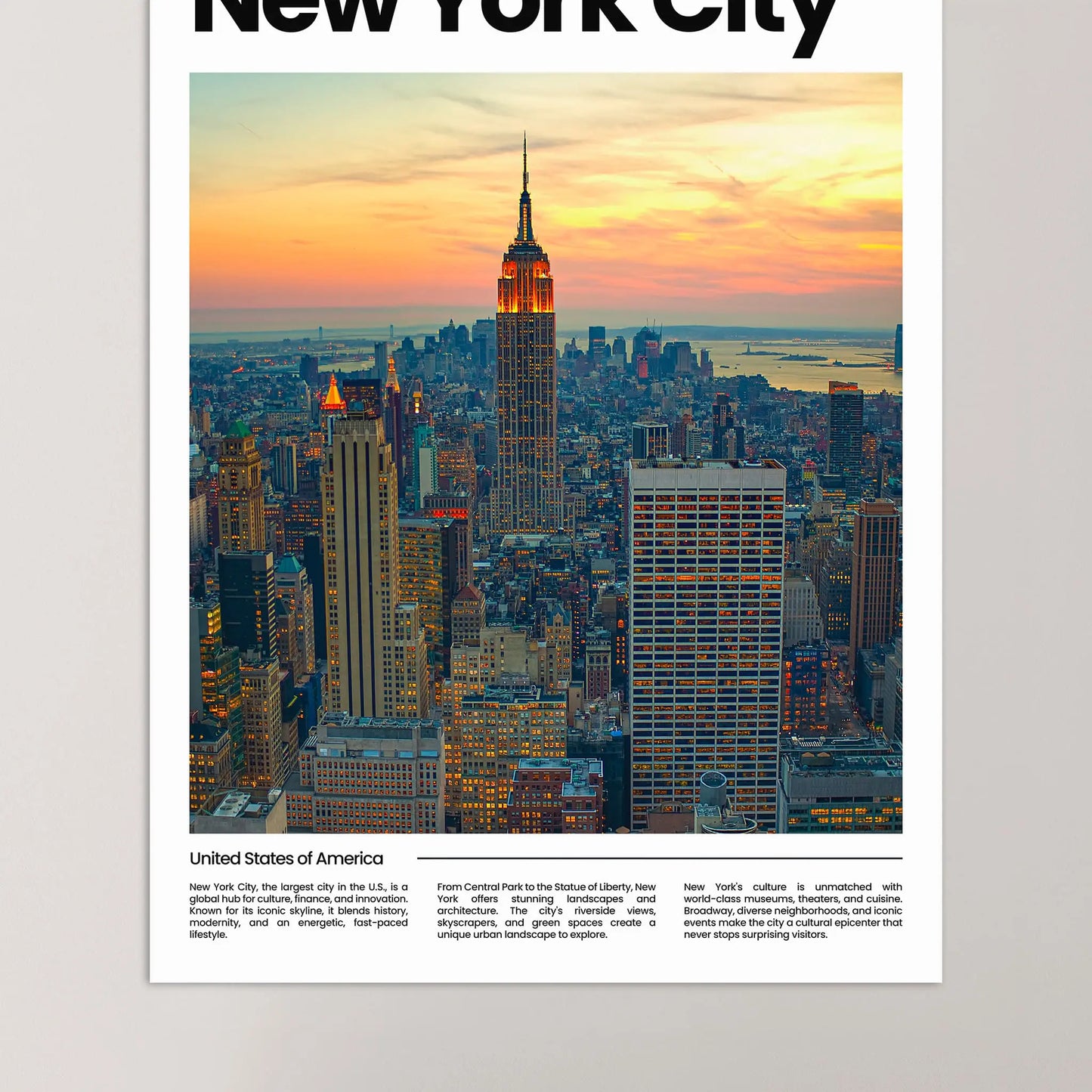New York City Poster