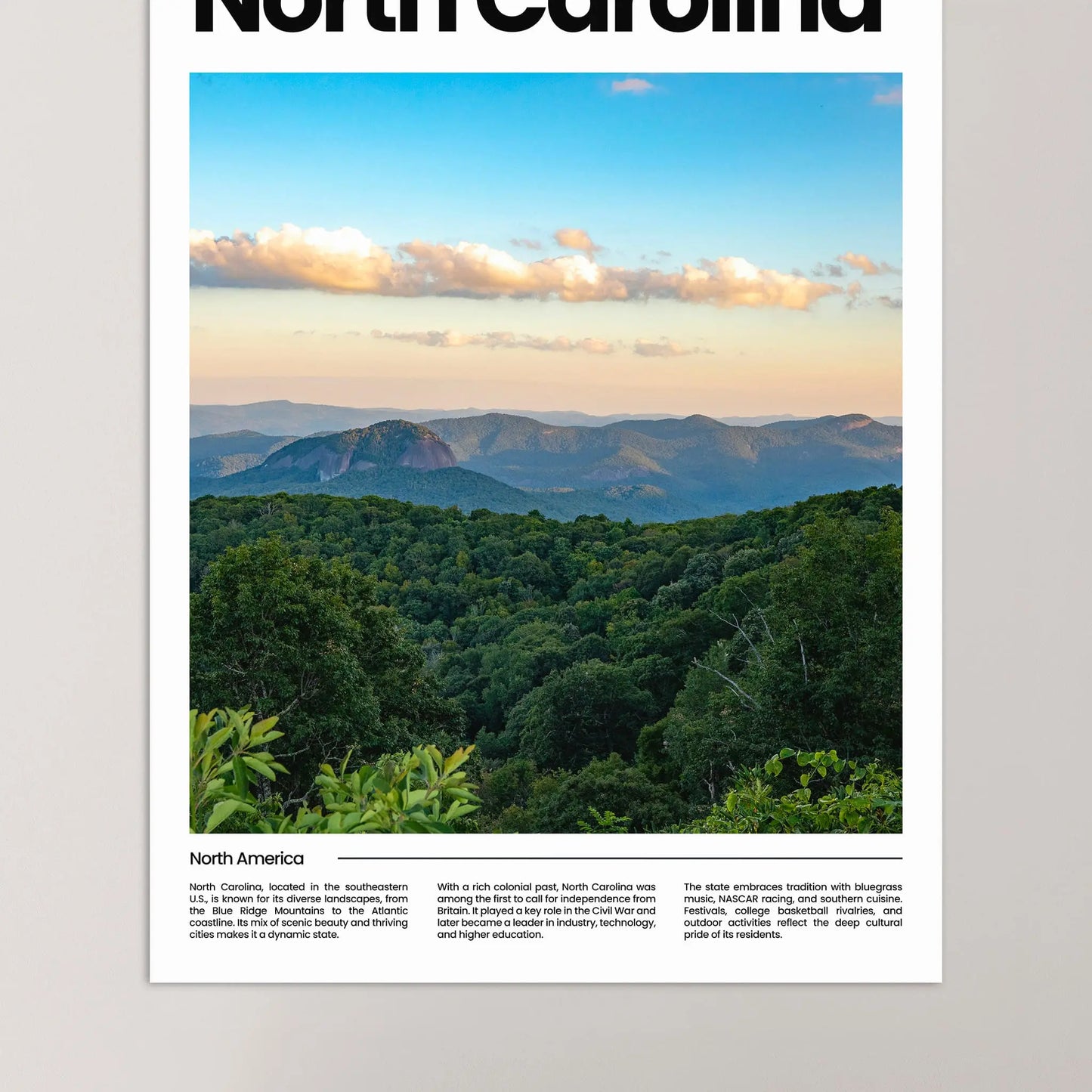 North Carolina Poster