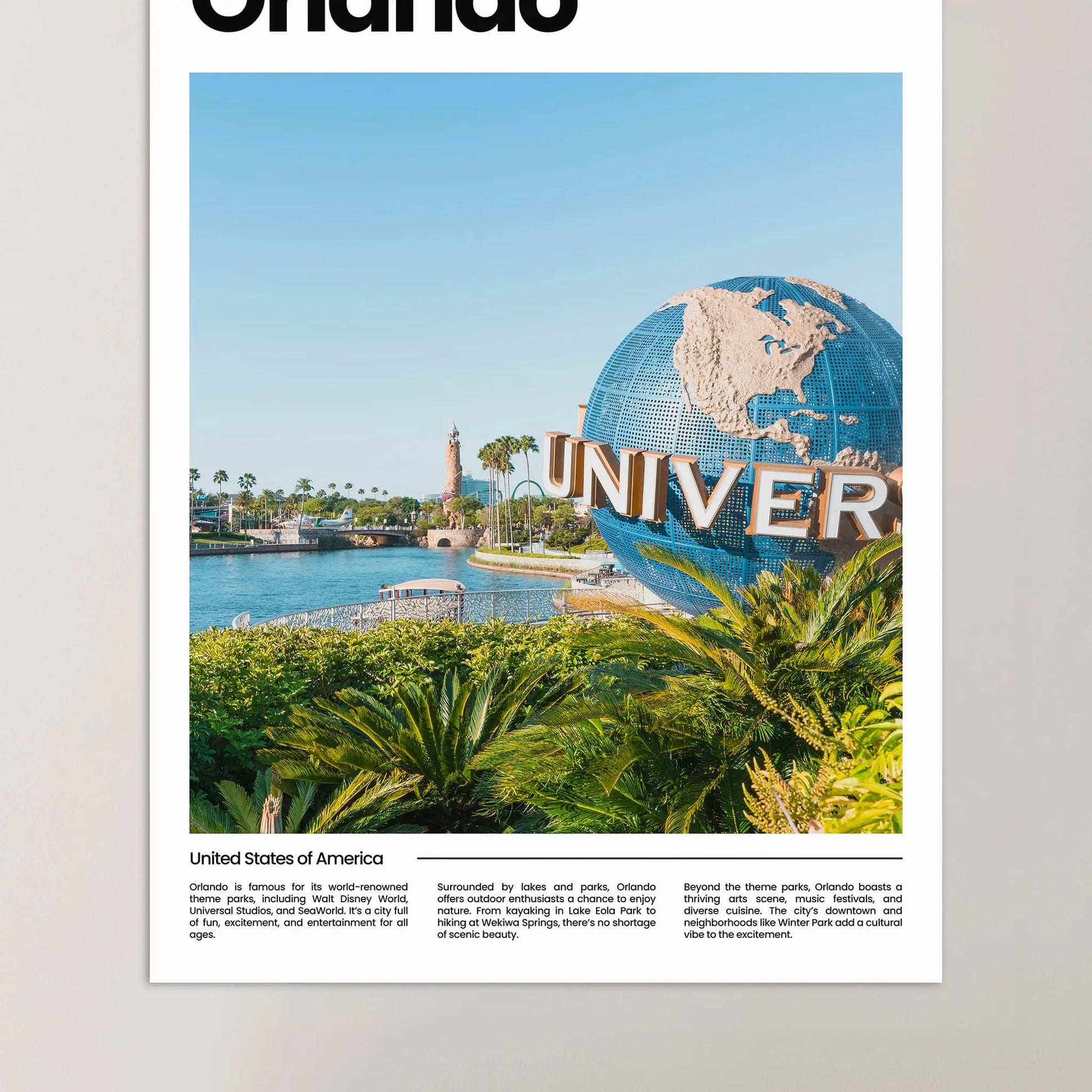 Orlando Poster – Vintage Wall Art Print