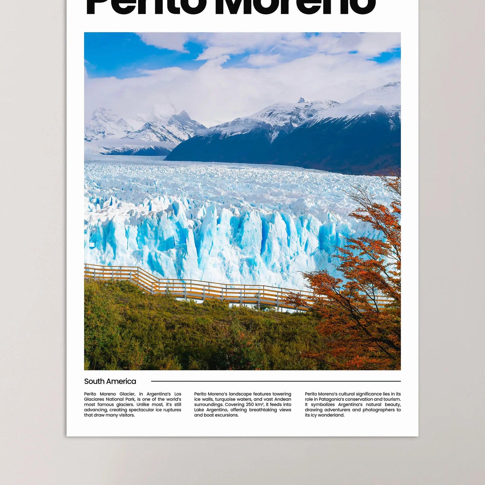Perito Moreno Poster – Vintage Wall Art Print