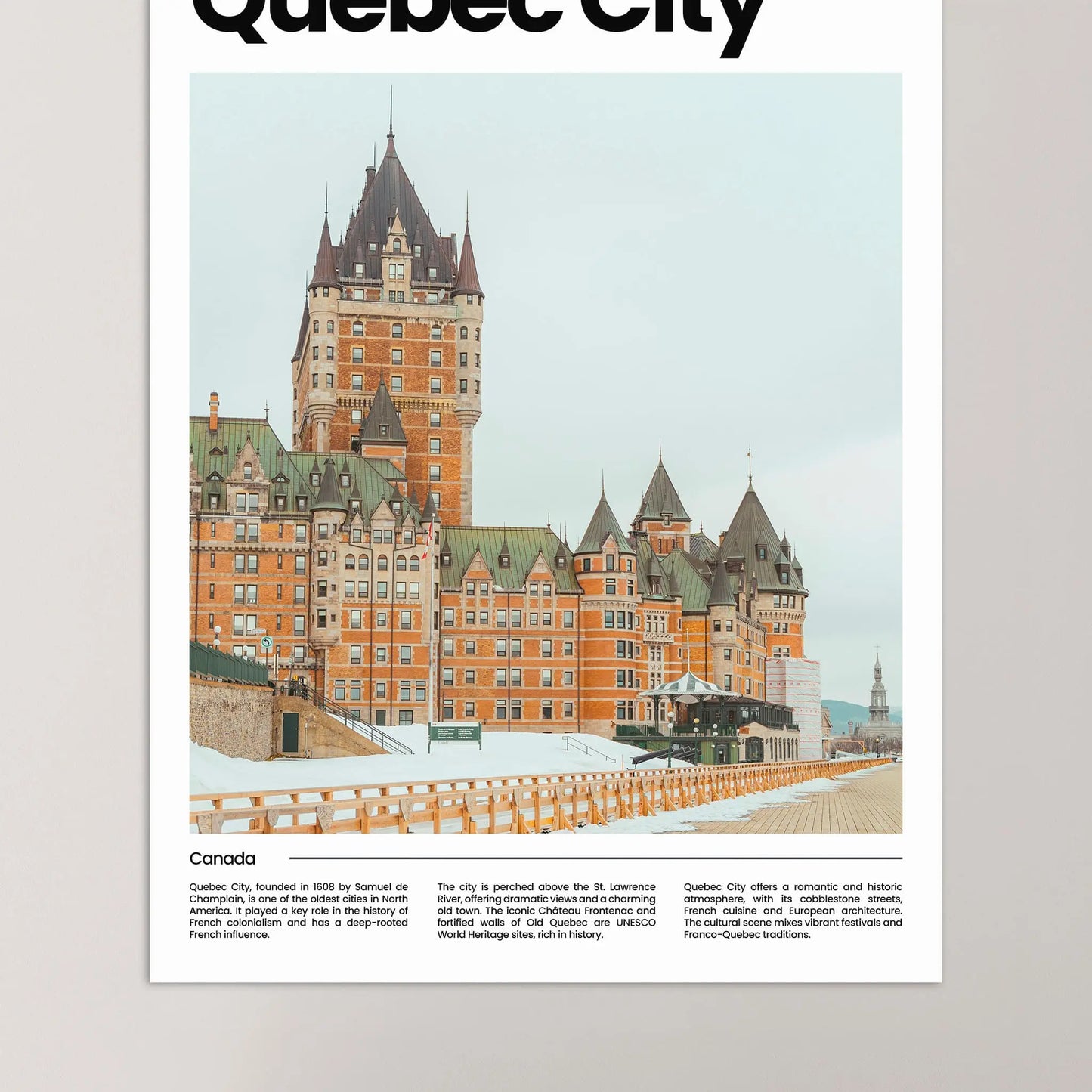 Quebec City Poster