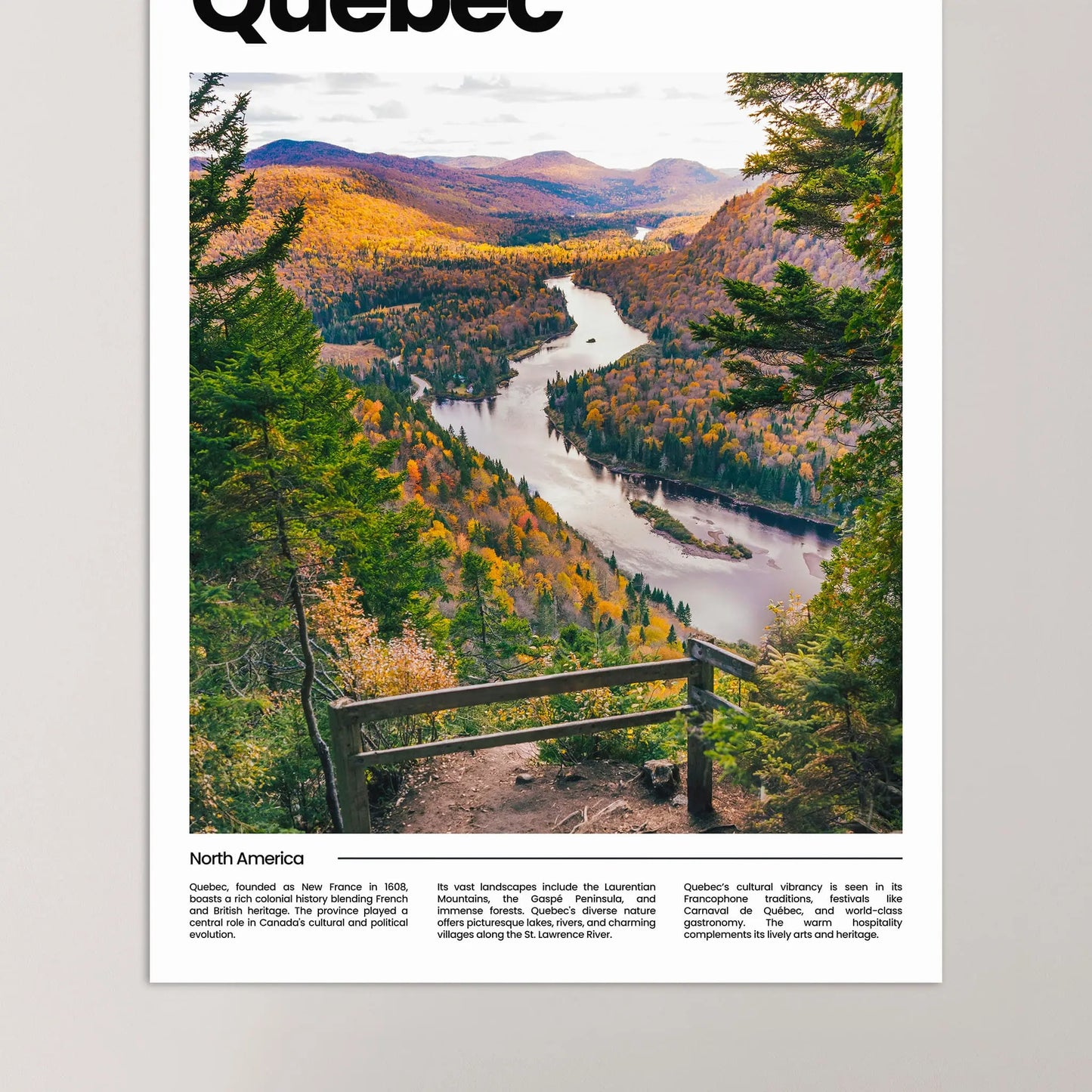 Quebec Poster