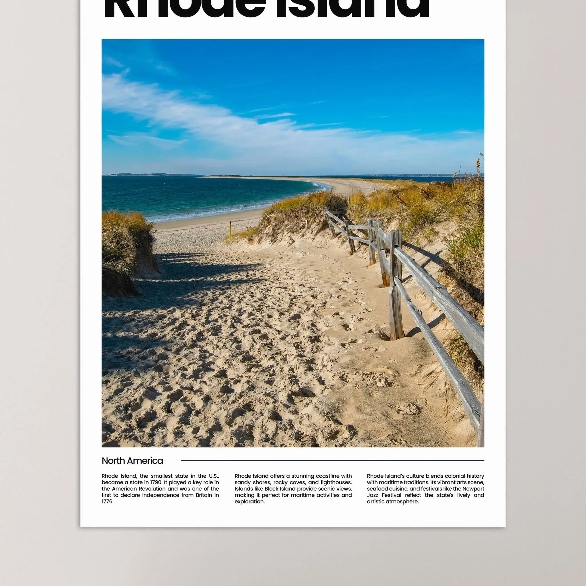 Rhode Island Poster – Vintage Wall Art Print