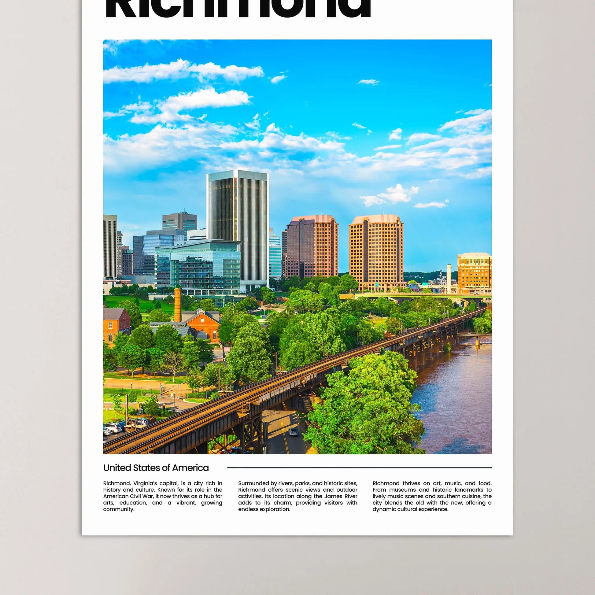 Richmond Poster – Vintage Wall Art Print