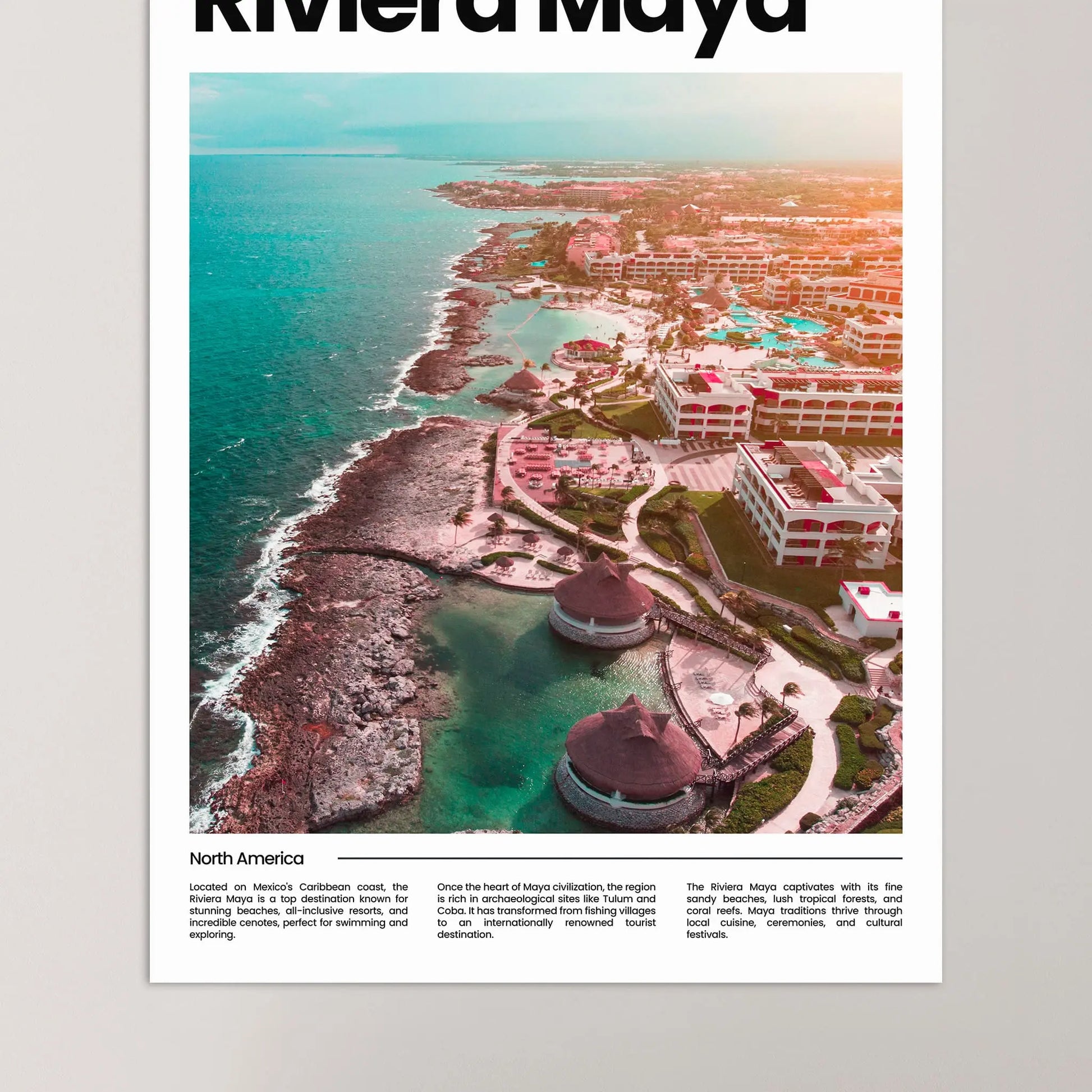 Riviera Maya Poster – Vintage Wall Art Print