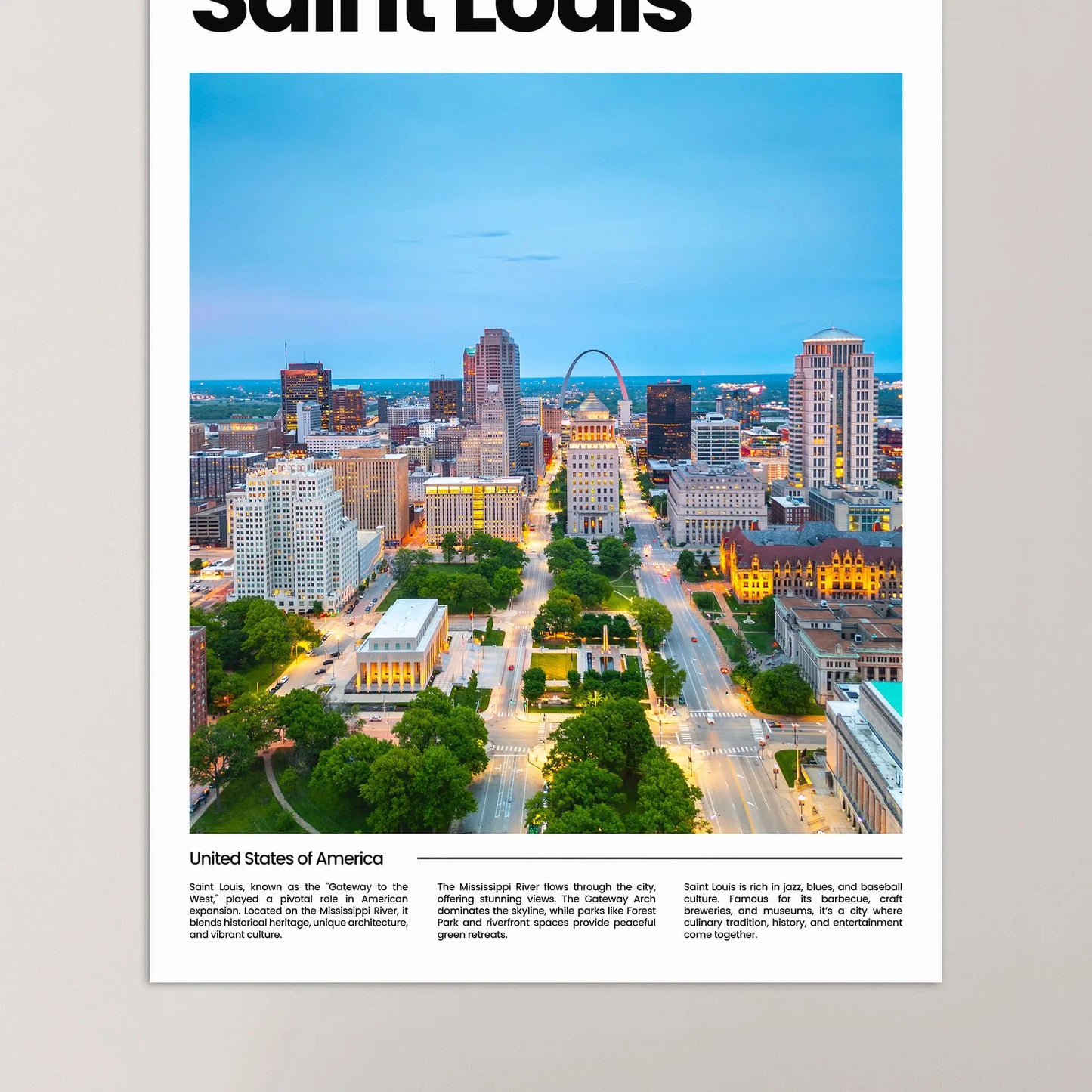 Saint Louis Poster