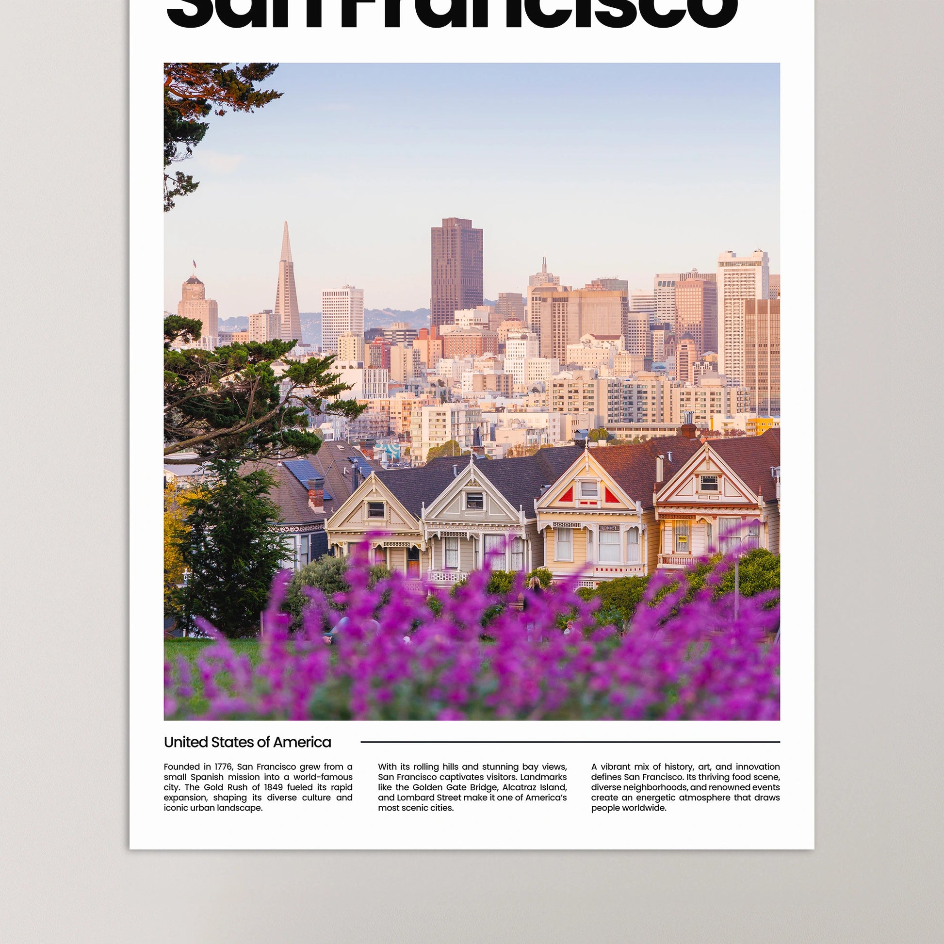 San Francisco Poster – Vintage Wall Art Print