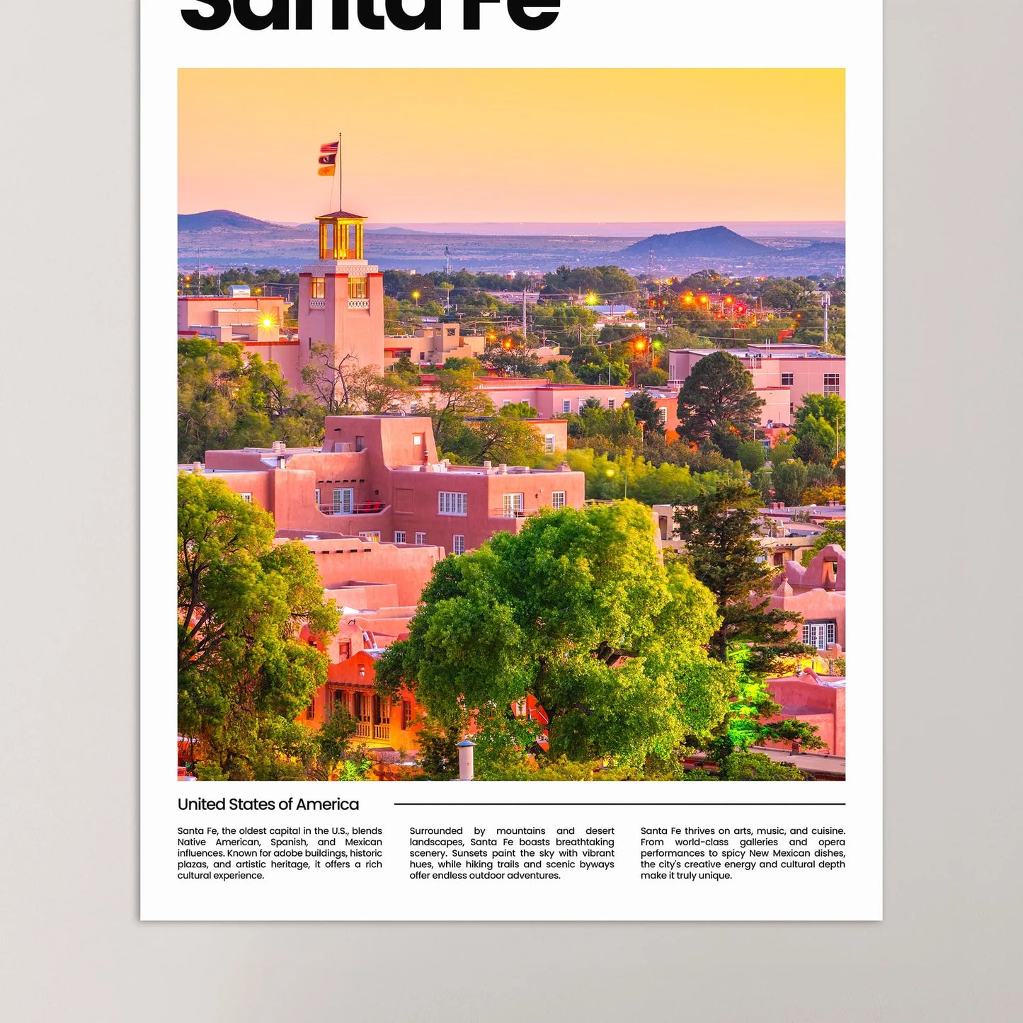 Santa Fe Poster