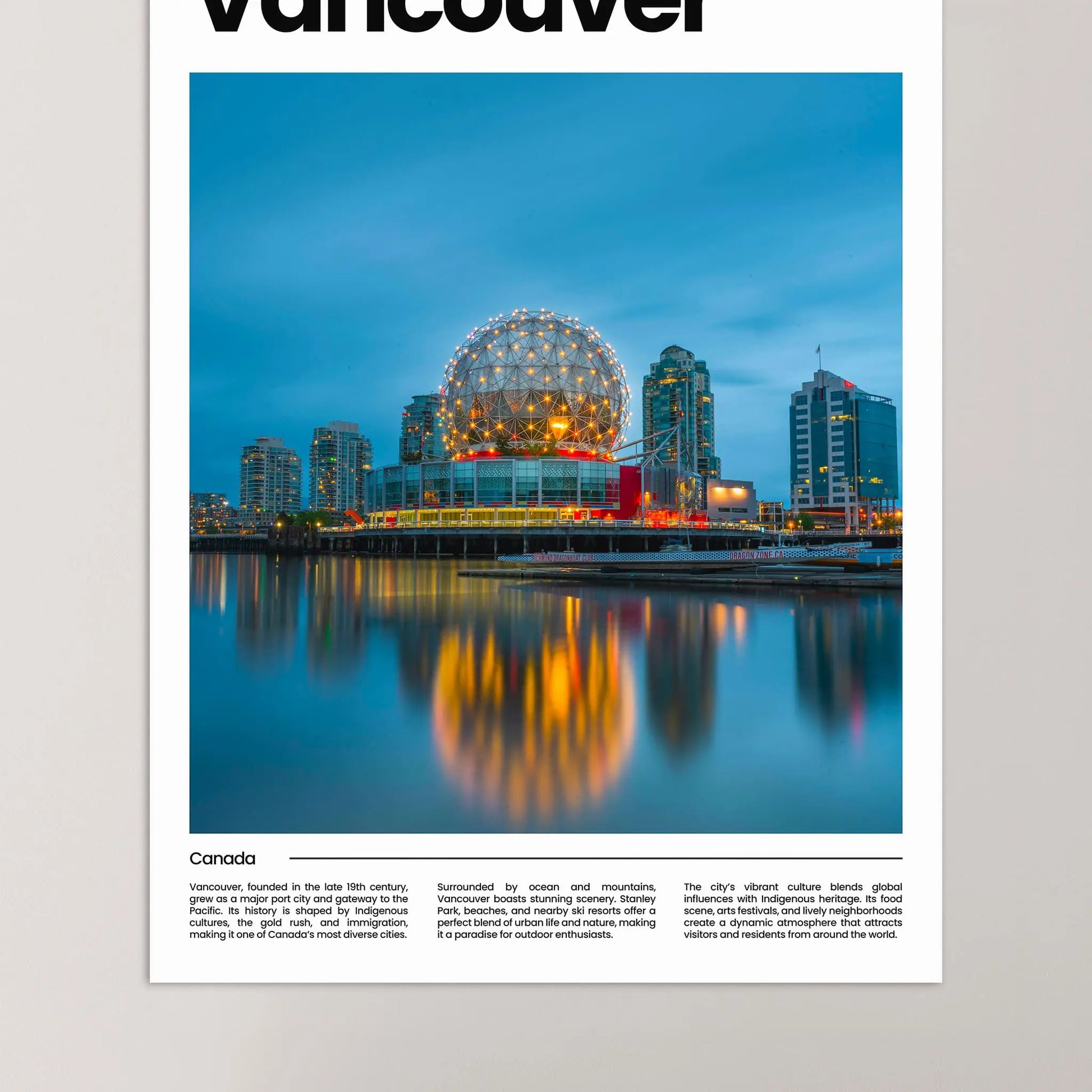 Vancouver Poster – Vintage Wall Art Print