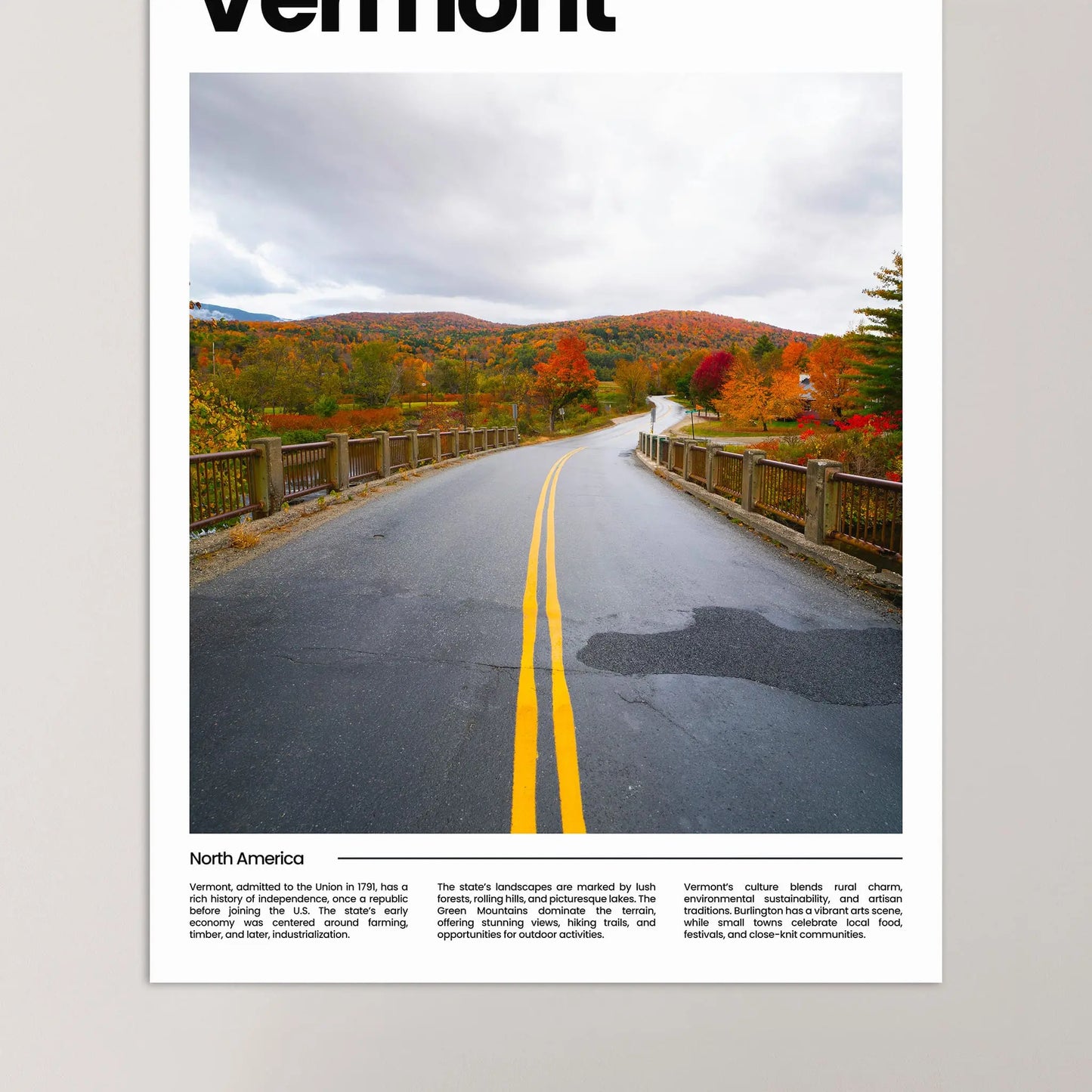 Vermont Poster