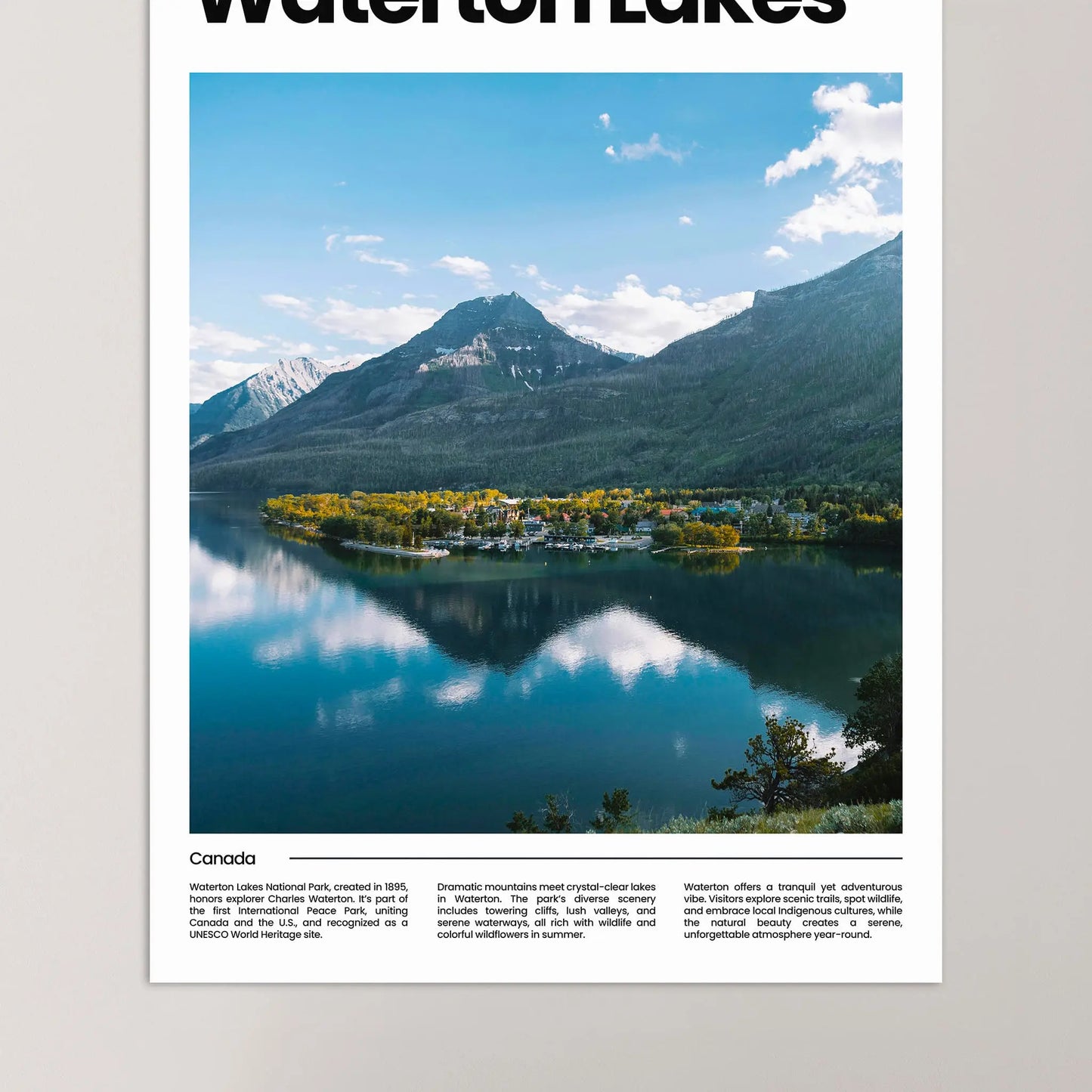 Waterton Lakes Poster