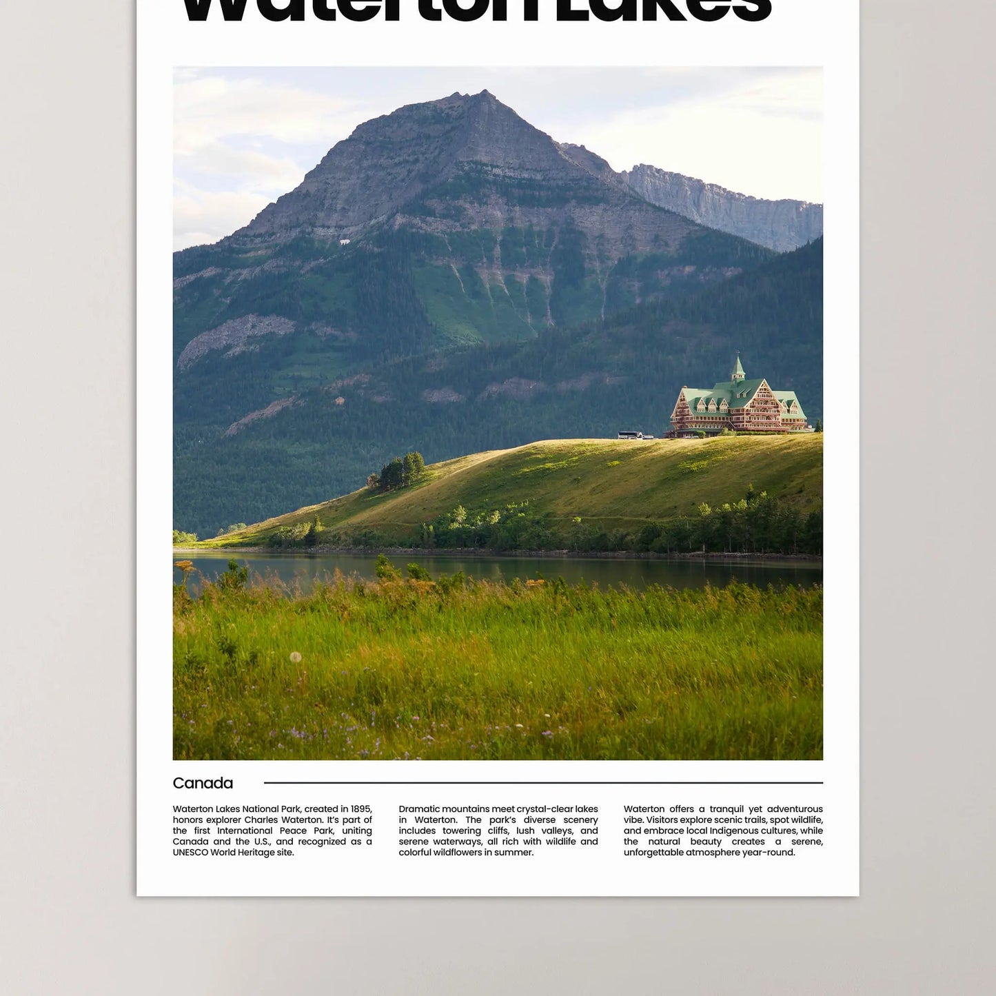 Waterton Lakes Poster