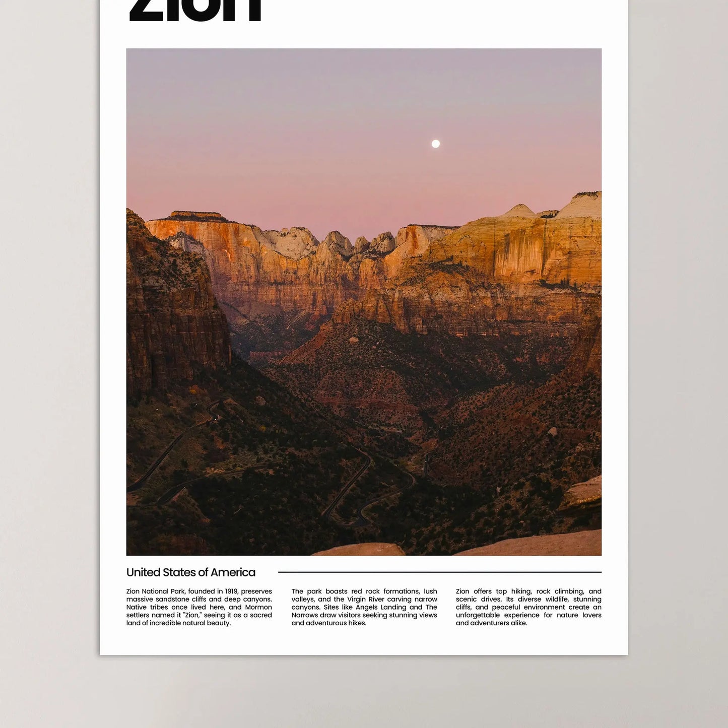 Zion Poster