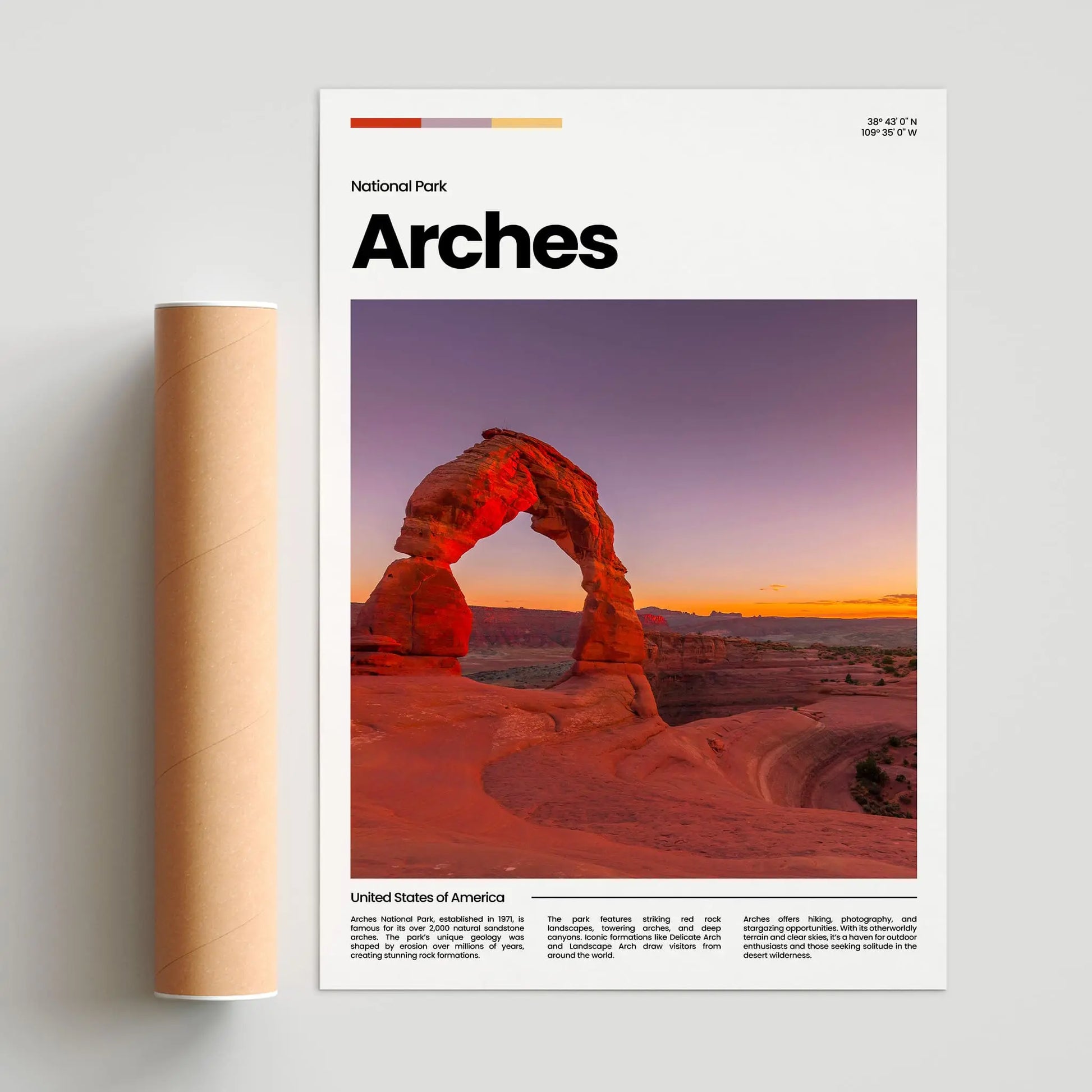 Arches Poster – Vintage Wall Art Print