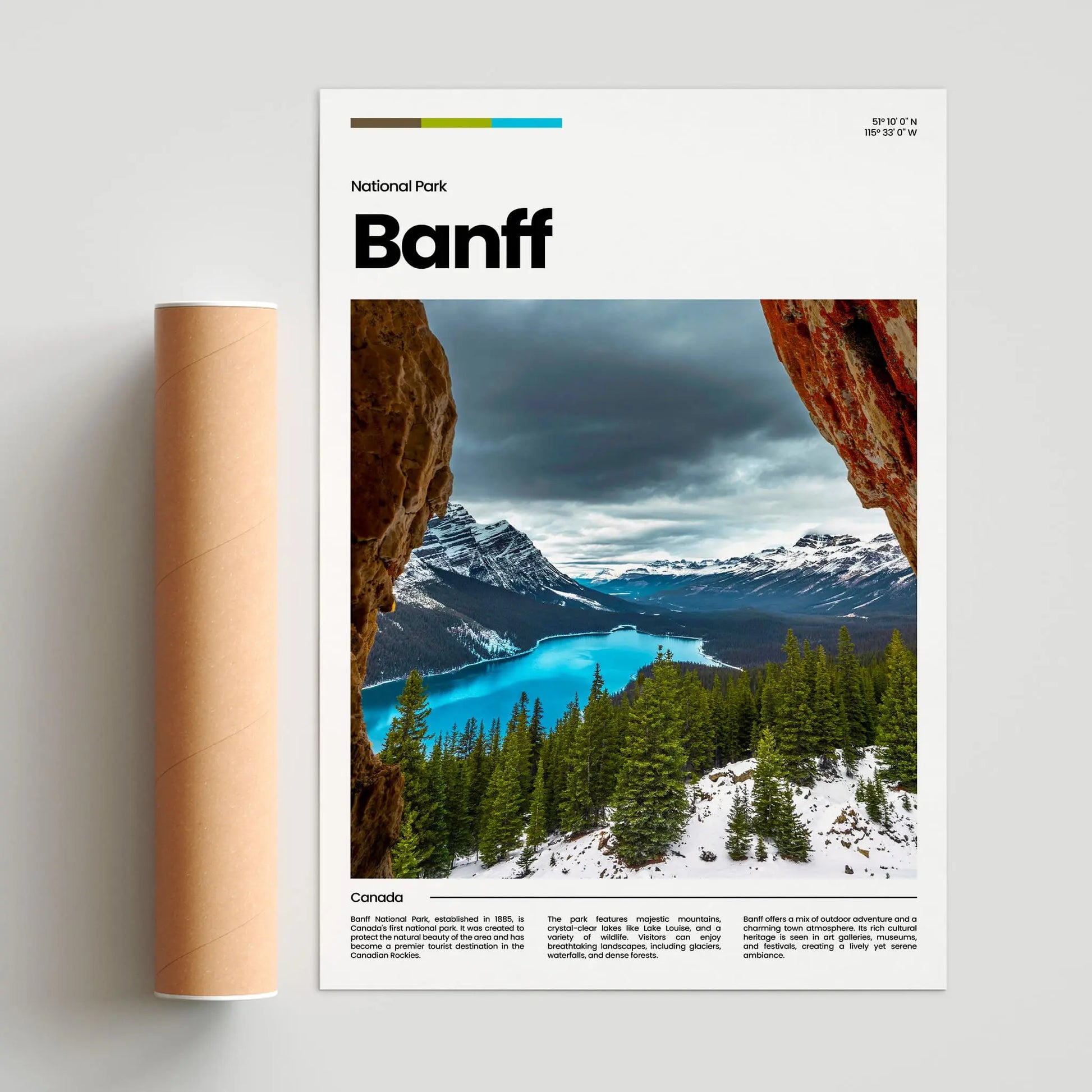 Banff Poster – Vintage Wall Art Print