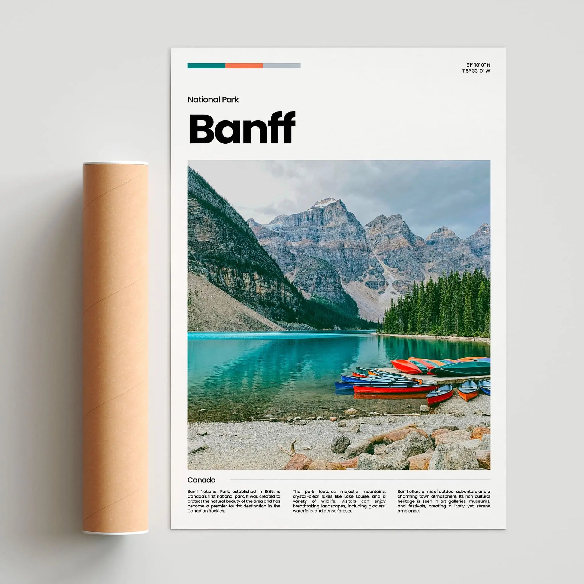 Banff Poster – Vintage Wall Art Print