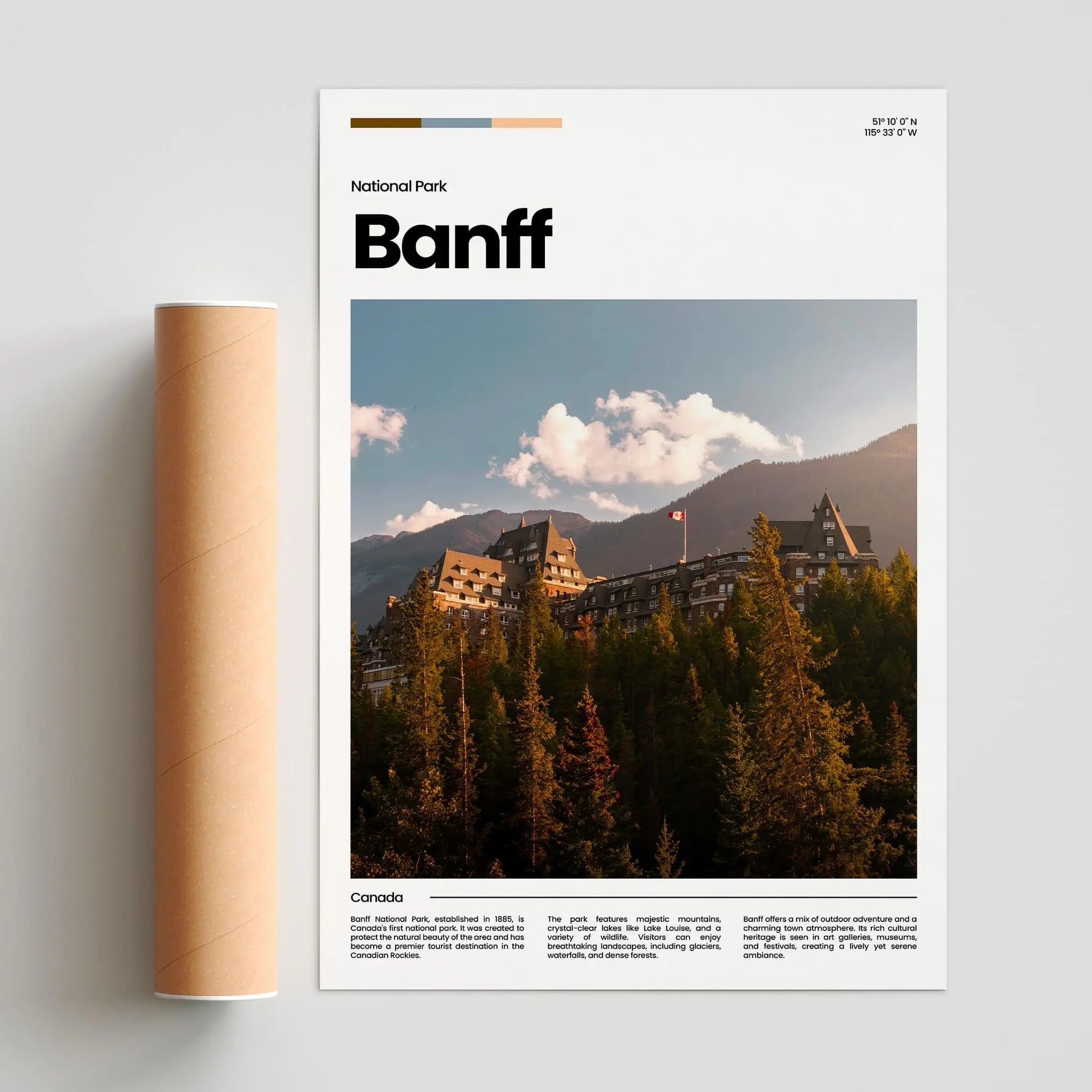 Banff Poster – Vintage Wall Art Print