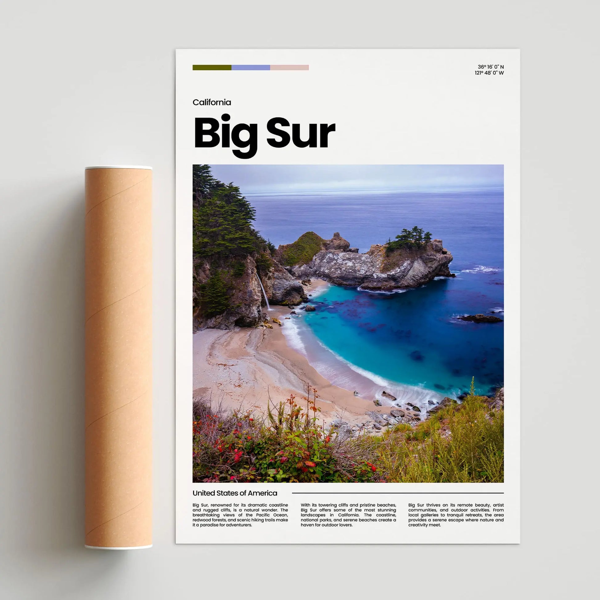 Big Sur Poster – Vintage Wall Art Print