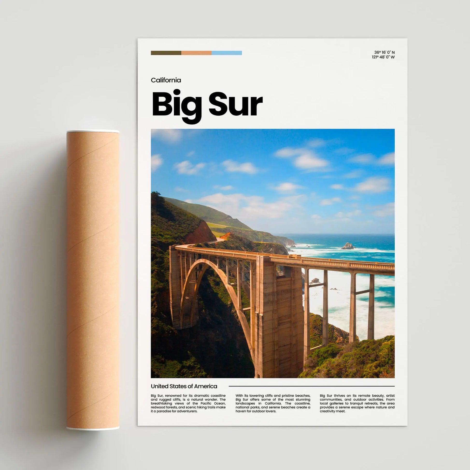 Big Sur Poster – Vintage Wall Art Print