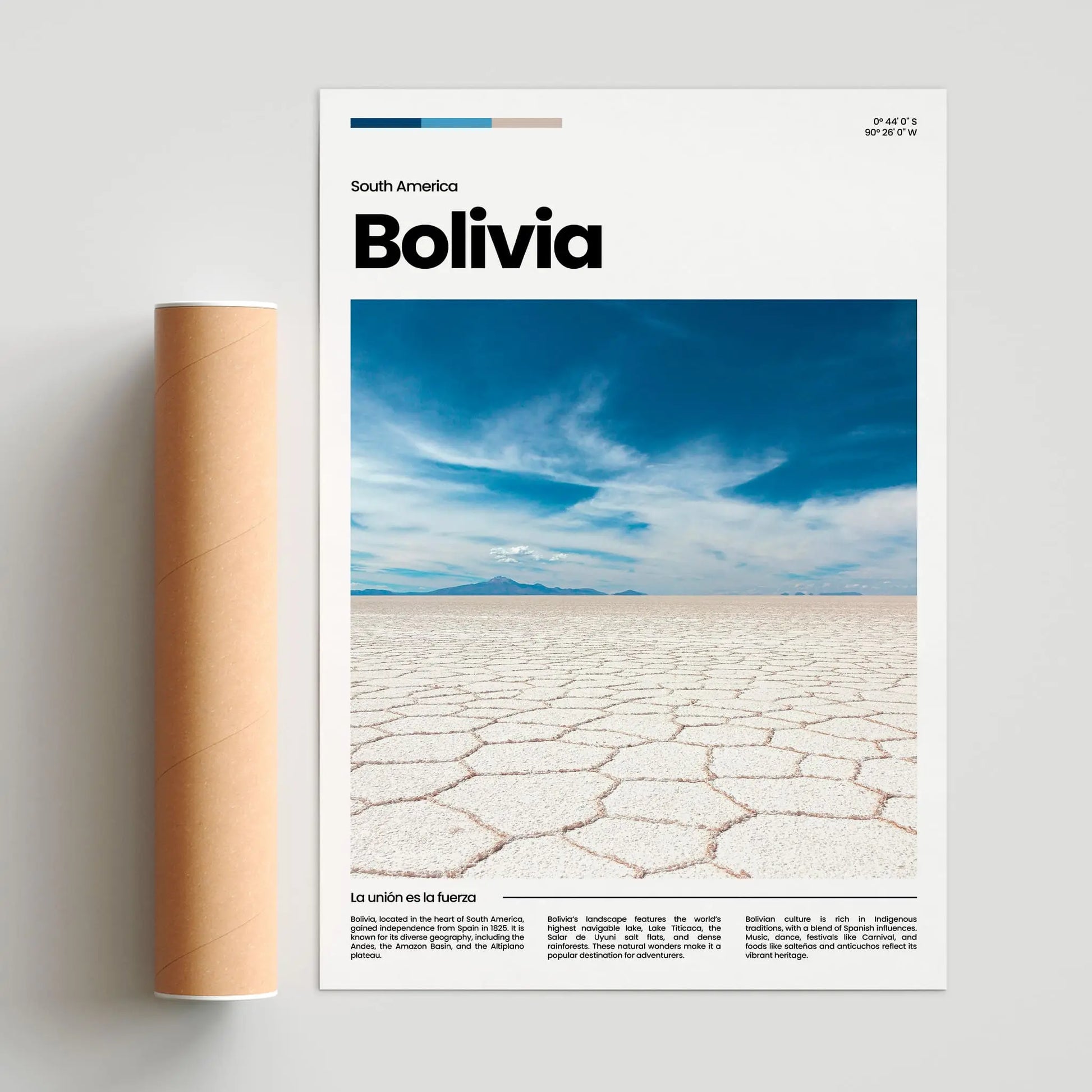 Bolivia Poster – Vintage Wall Art Print