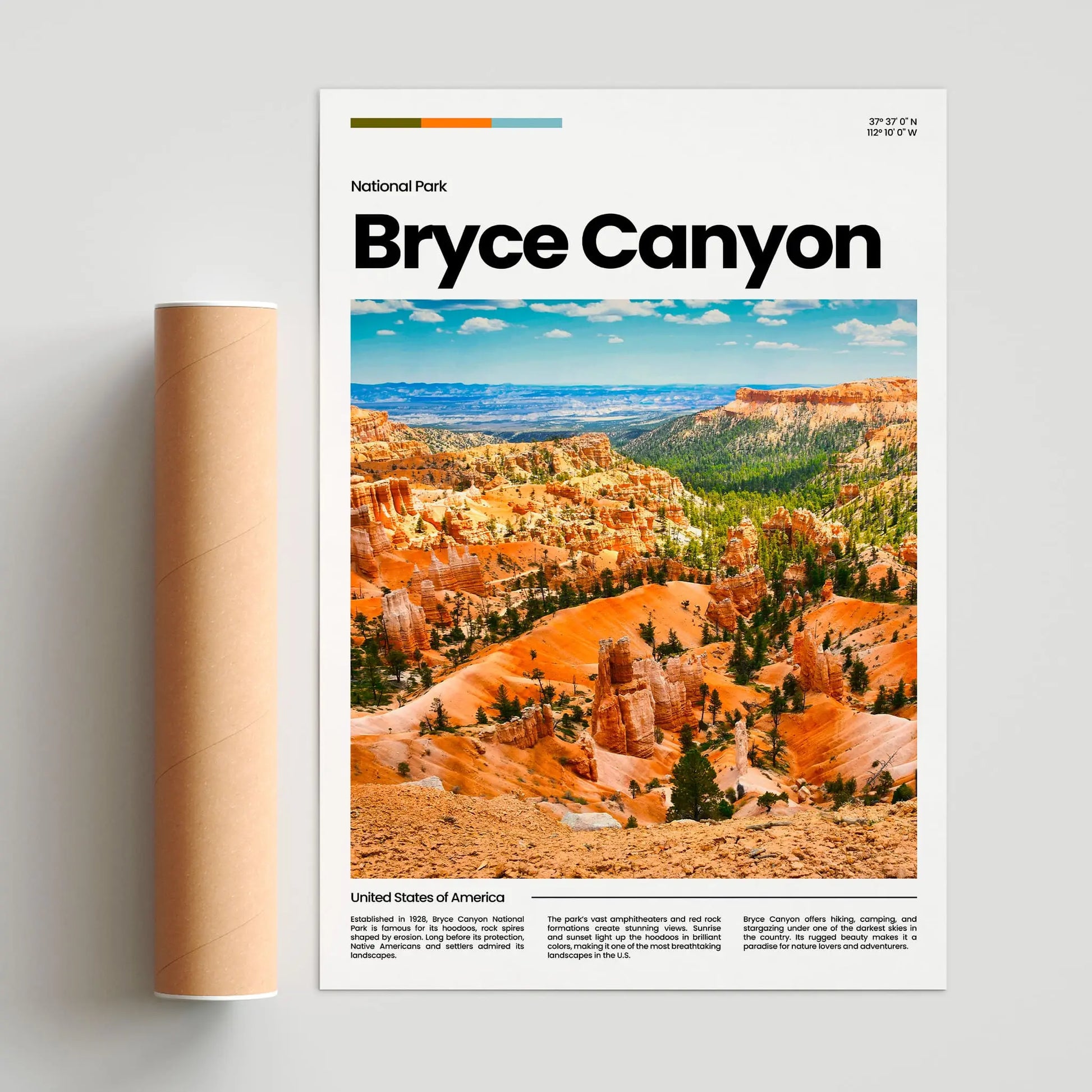 Bryce Canyon Poster – Vintage Wall Art Print