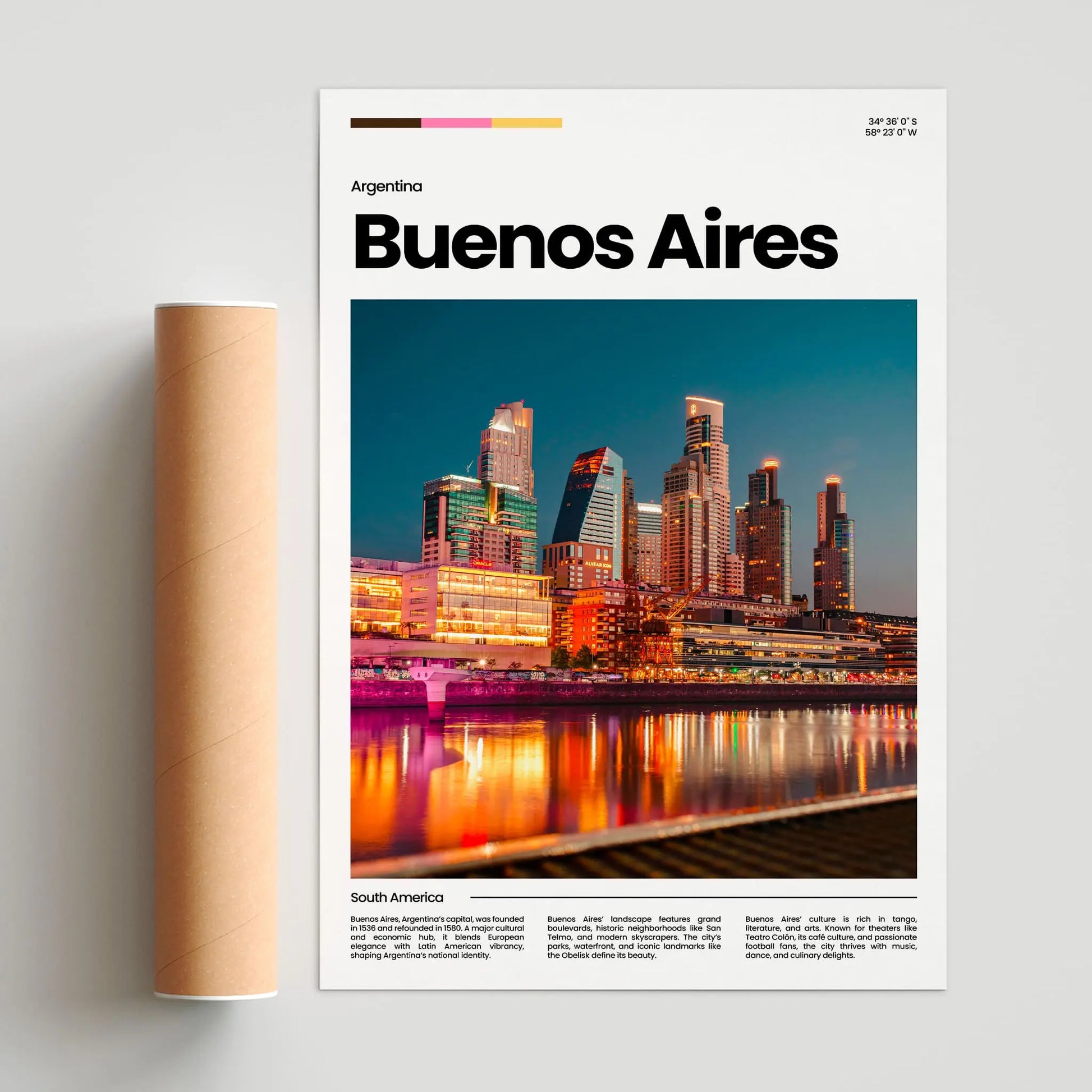 Buenos Aires Poster – Vintage Wall Art Print