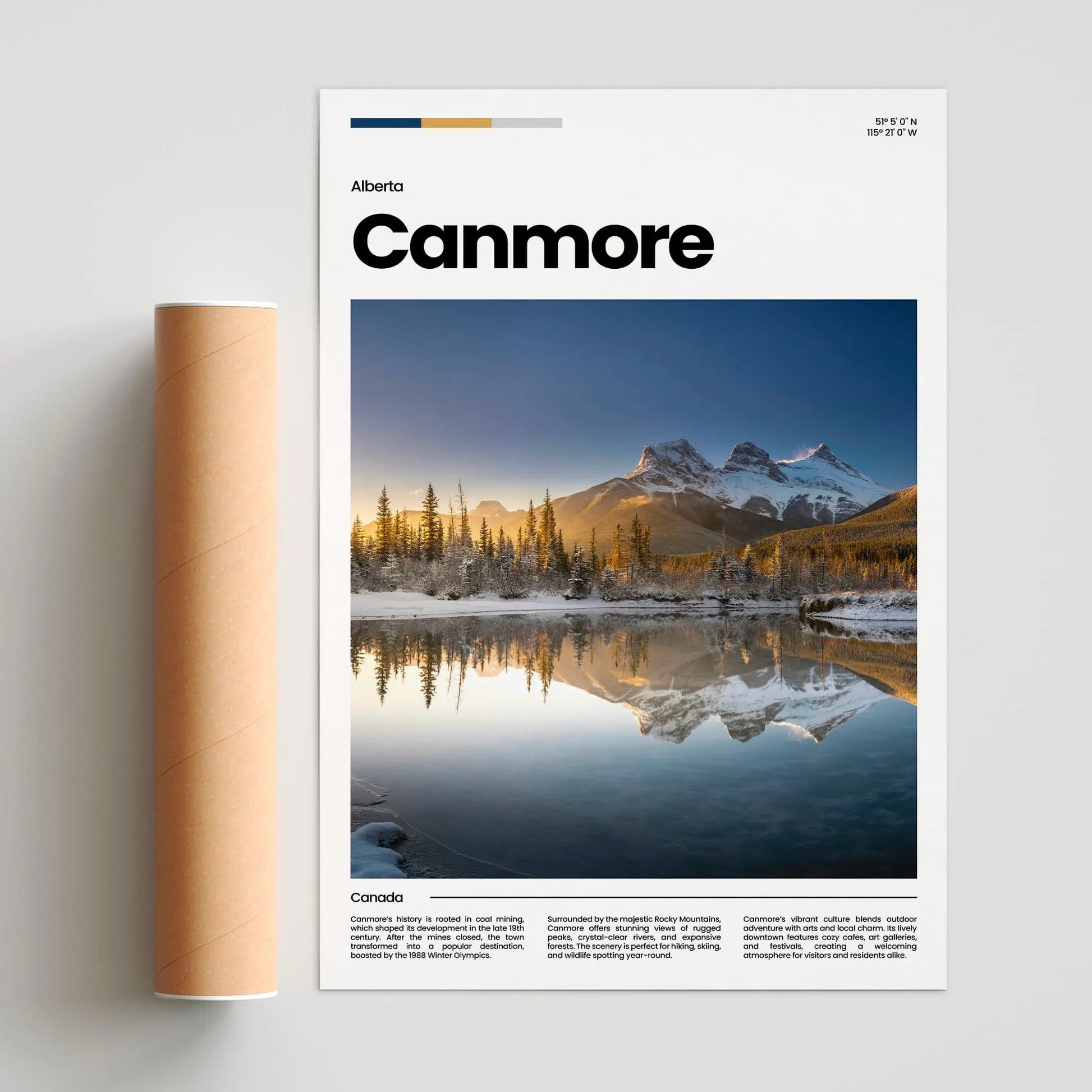 Canmore Poster – Vintage Wall Art Print