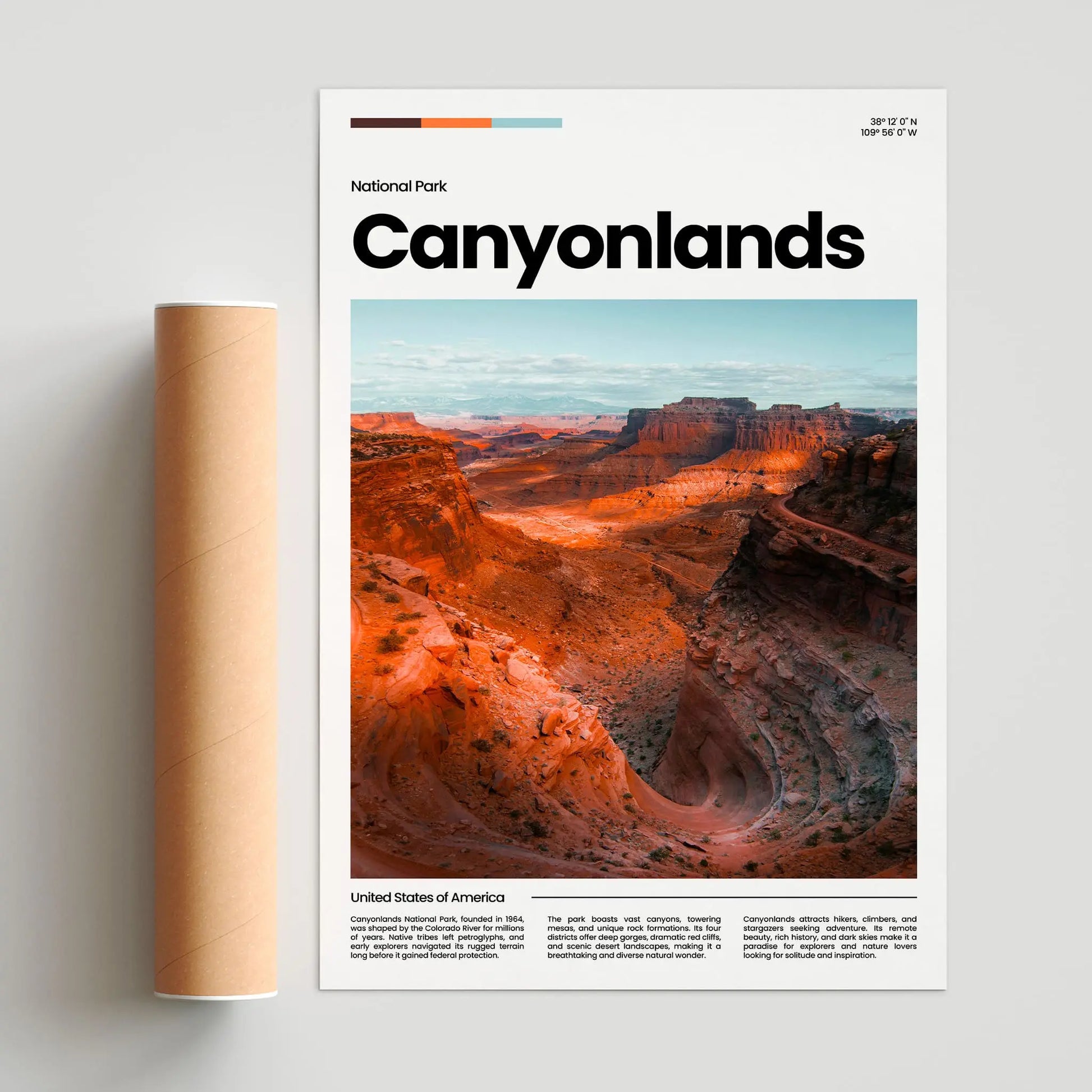 Canyonlands Poster – Vintage Wall Art Print