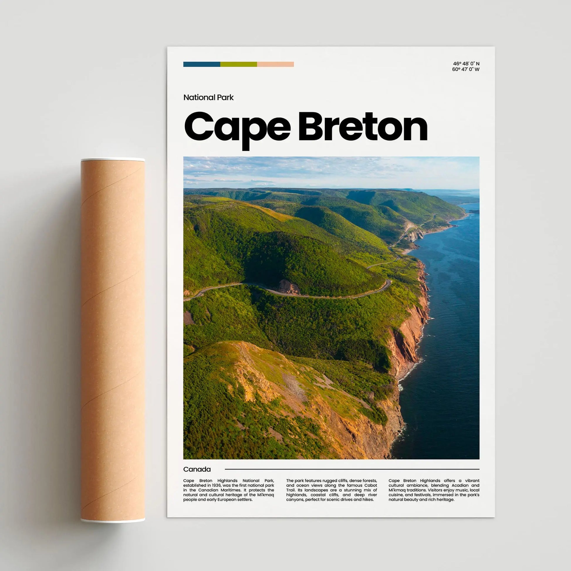 Cape Breton Poster – Vintage Wall Art Print