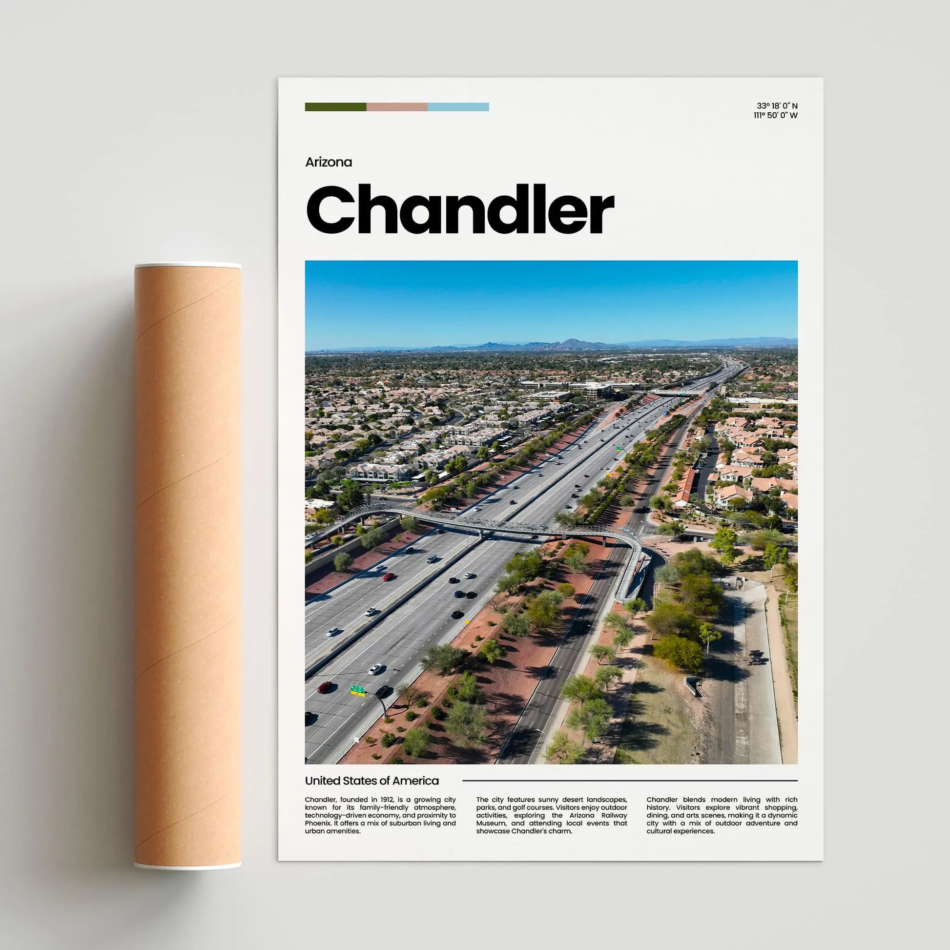 Chandler Poster – Vintage Wall Art Print