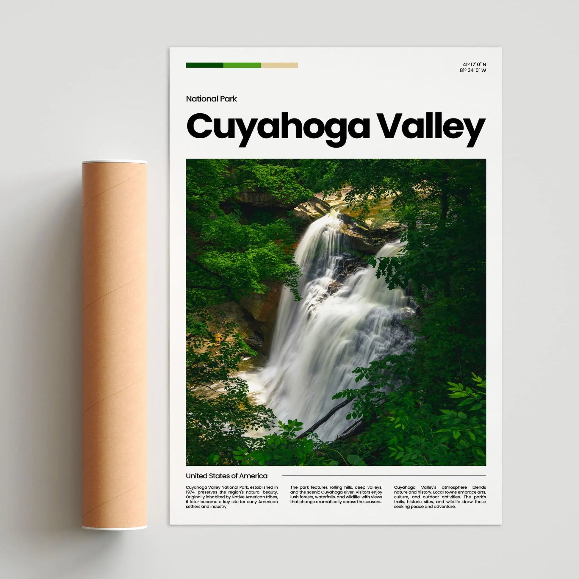 Cuyahoga Valley Poster – Vintage Wall Art Print