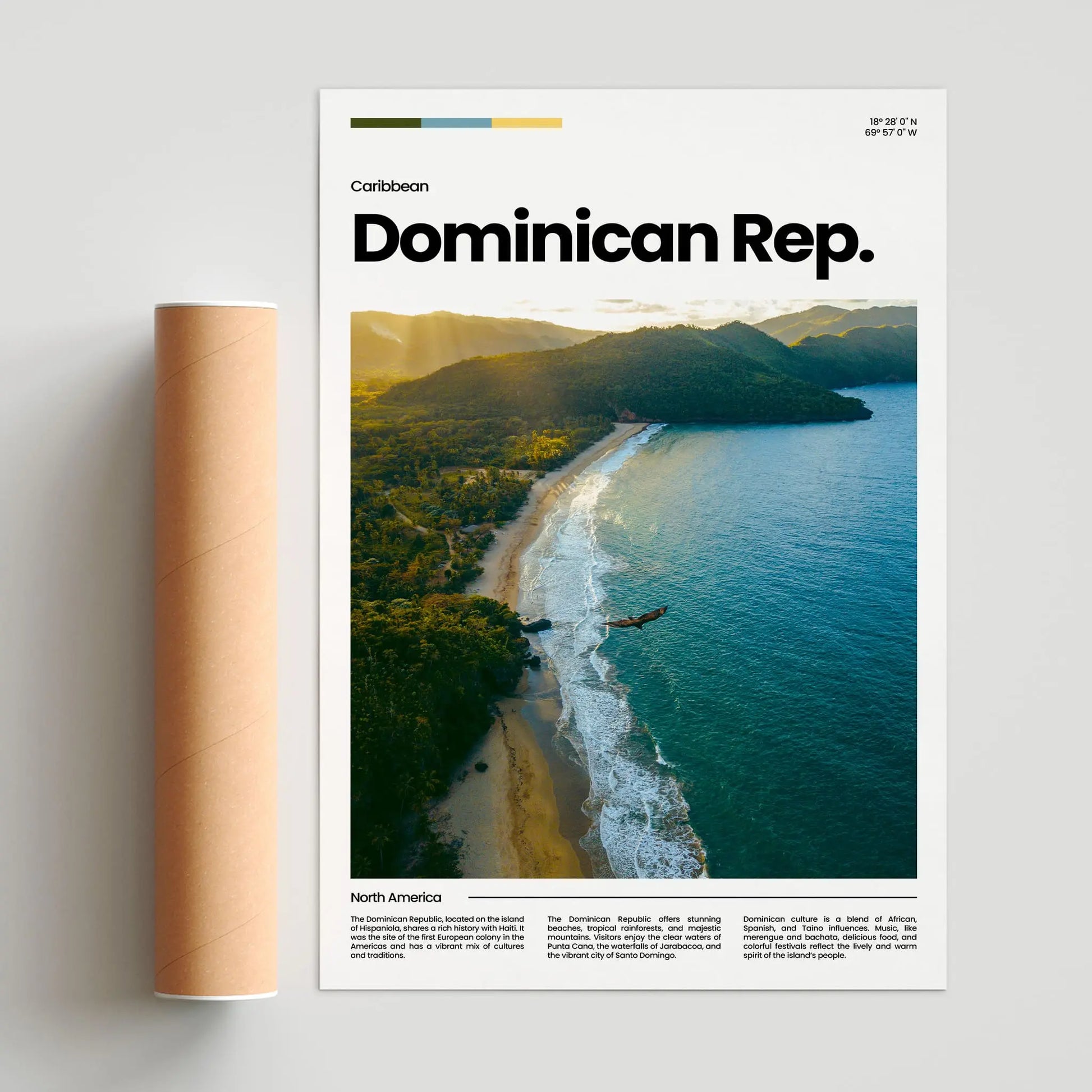 The Dominican Republic Poster – Vintage Wall Art Print
