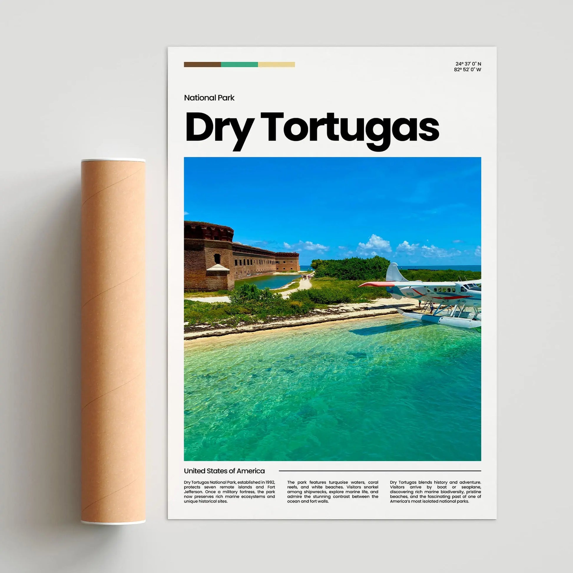 Dry Tortugas Poster – Vintage Wall Art Print