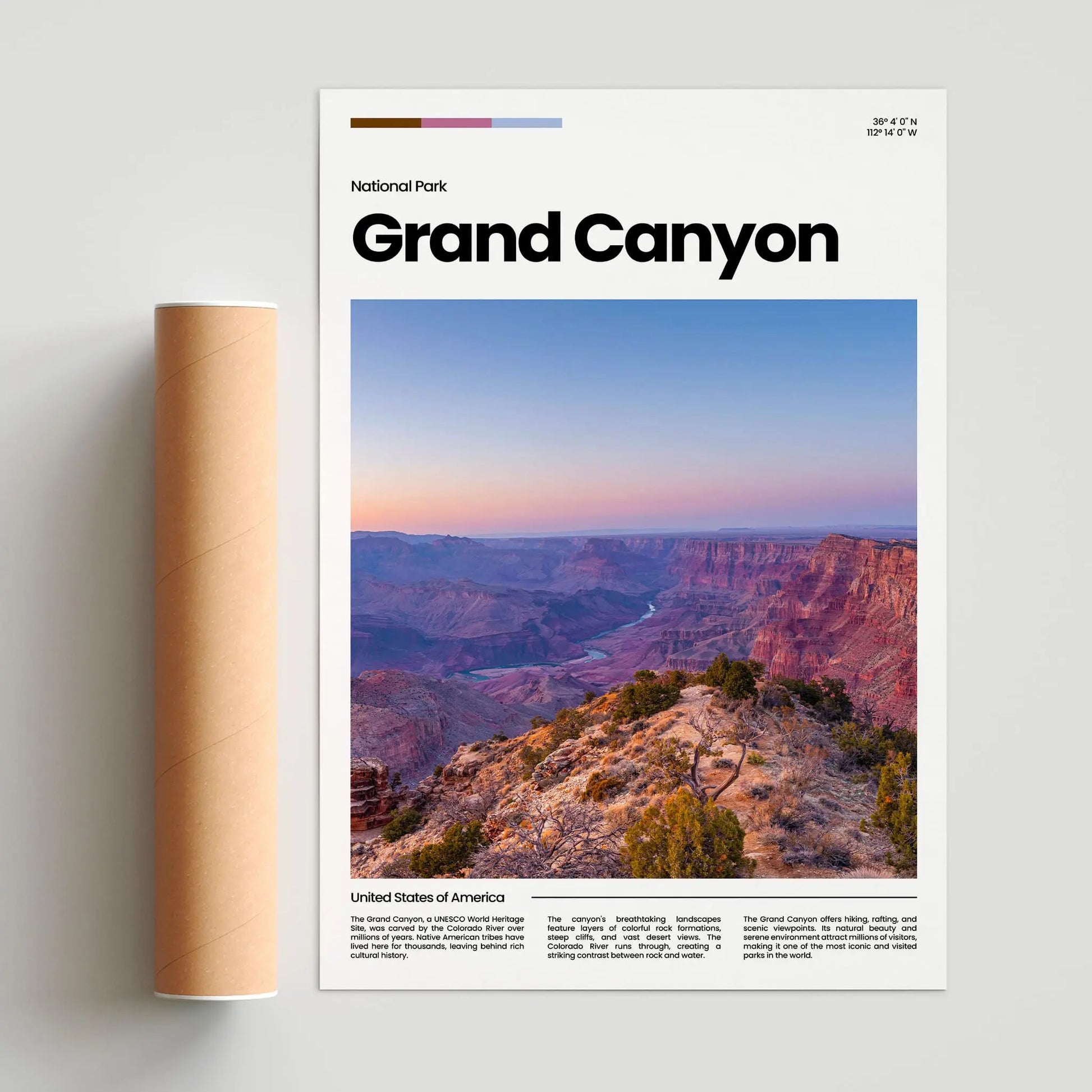 Grand Canyon Poster – Vintage Wall Art Print