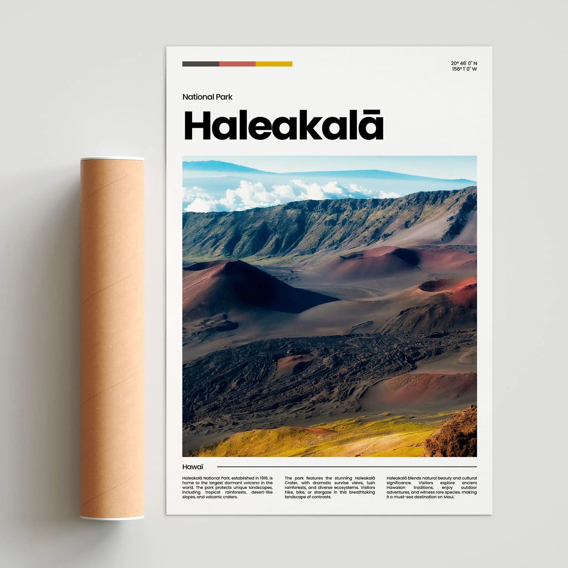 Haleakalā Poster – Vintage Wall Art Print