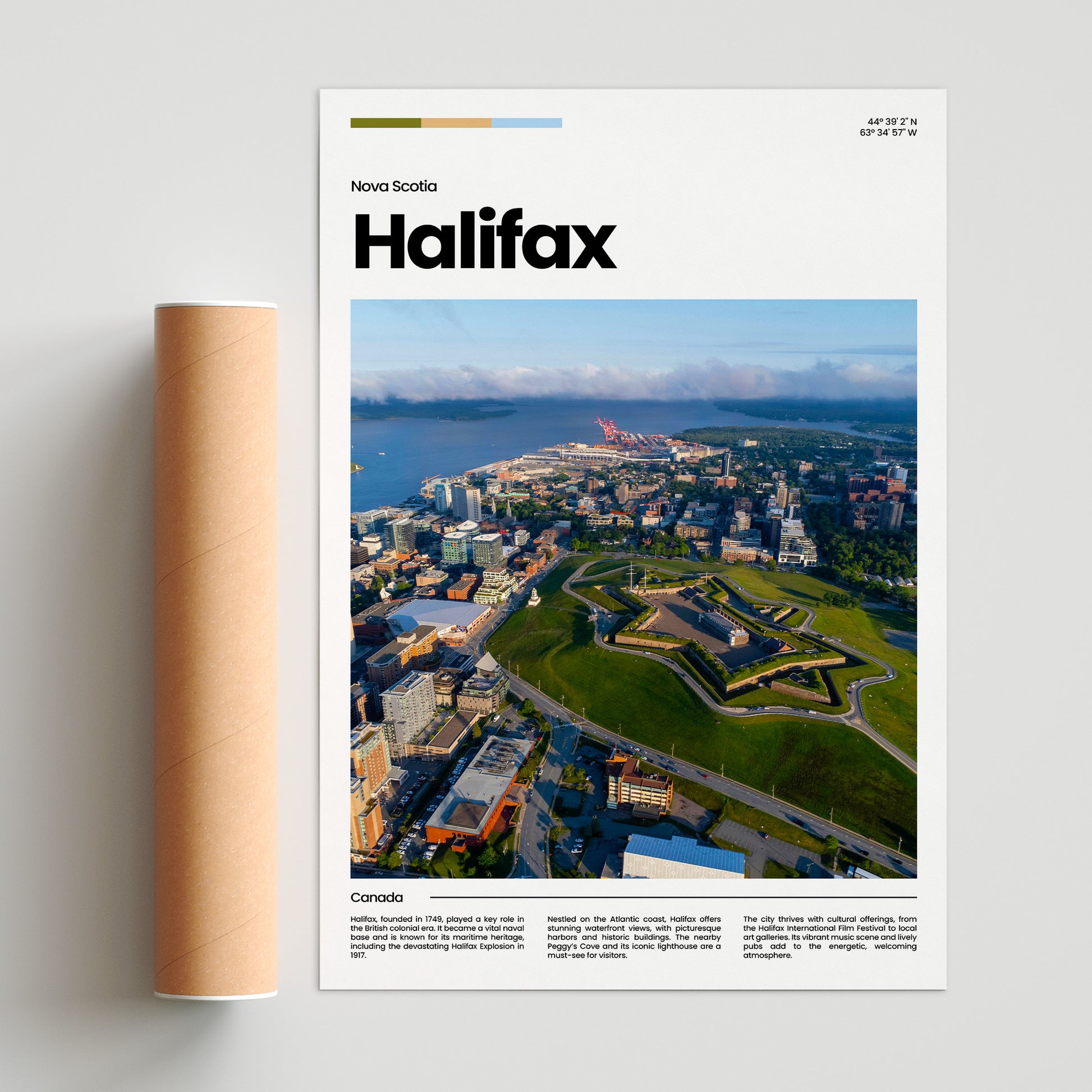 Halifax Poster – Vintage Wall Art Print