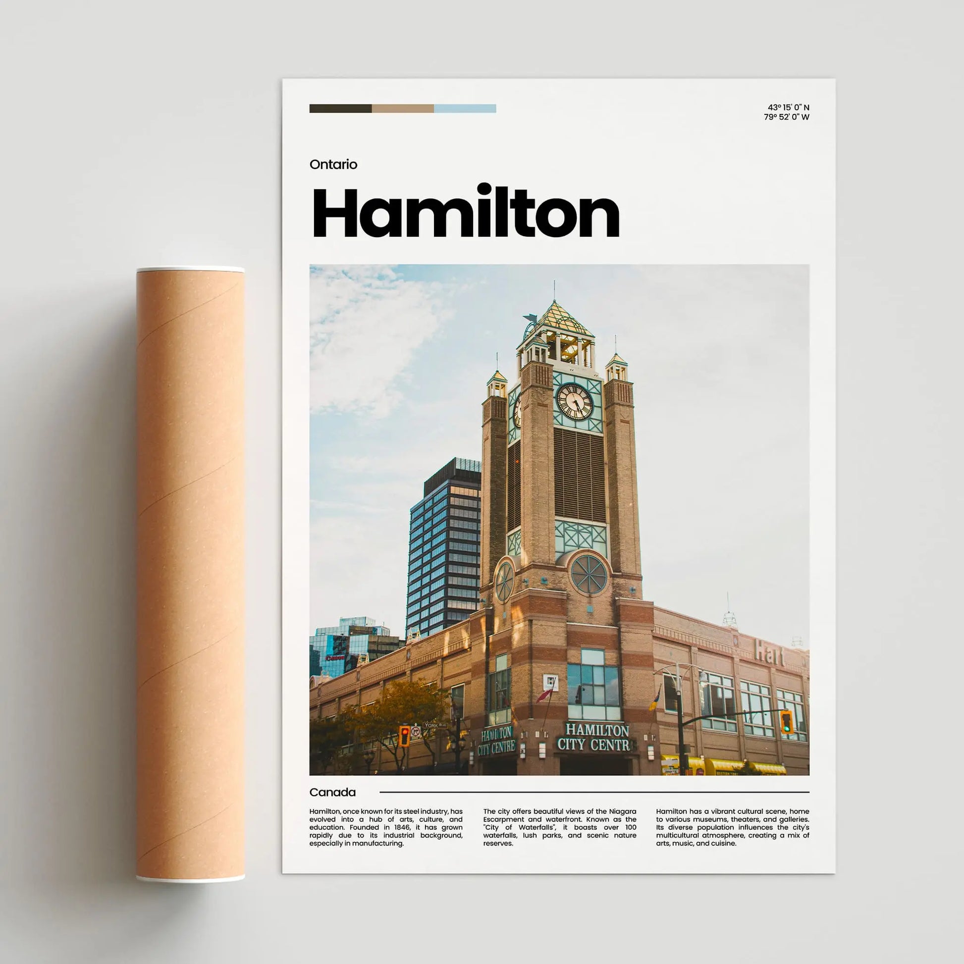 Hamilton Poster – Vintage Wall Art Print